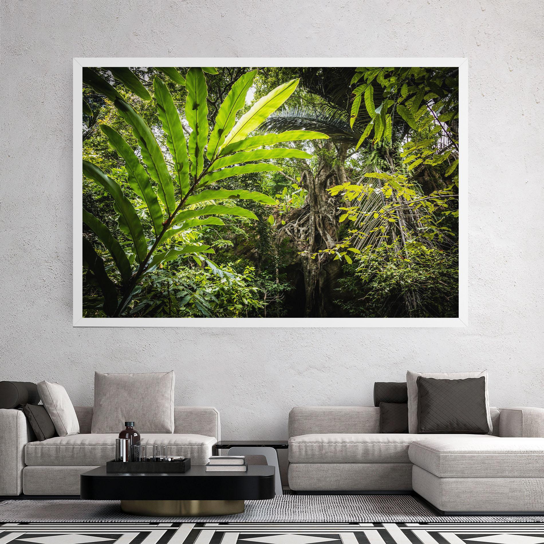 Tablou Canvas Big Leaf Forest mockup 2