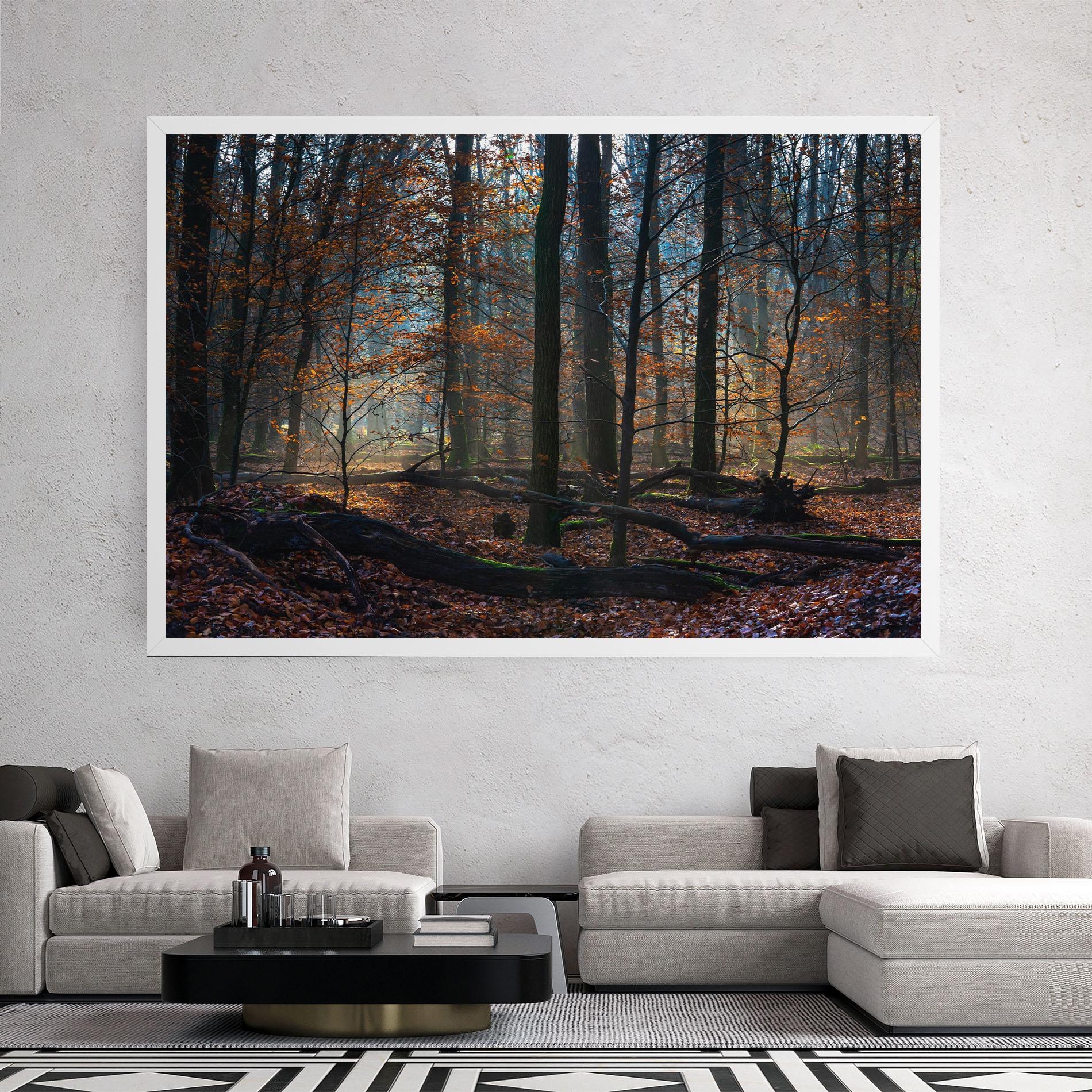 Tablou Canvas Forest Autumn Day mockup 2