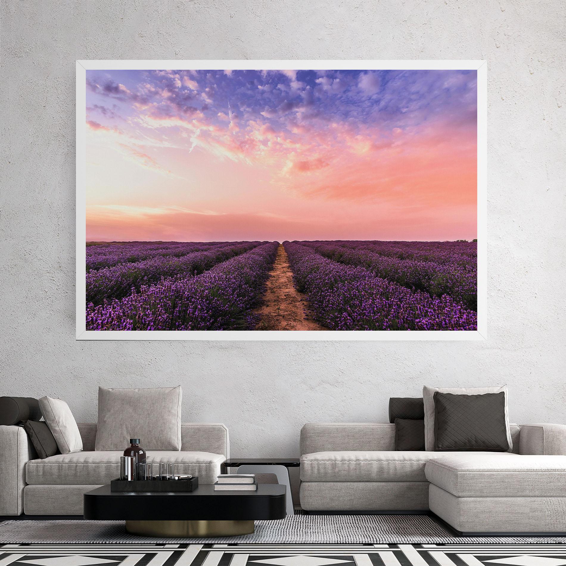 Tablou Canvas Lavender Field mockup 2