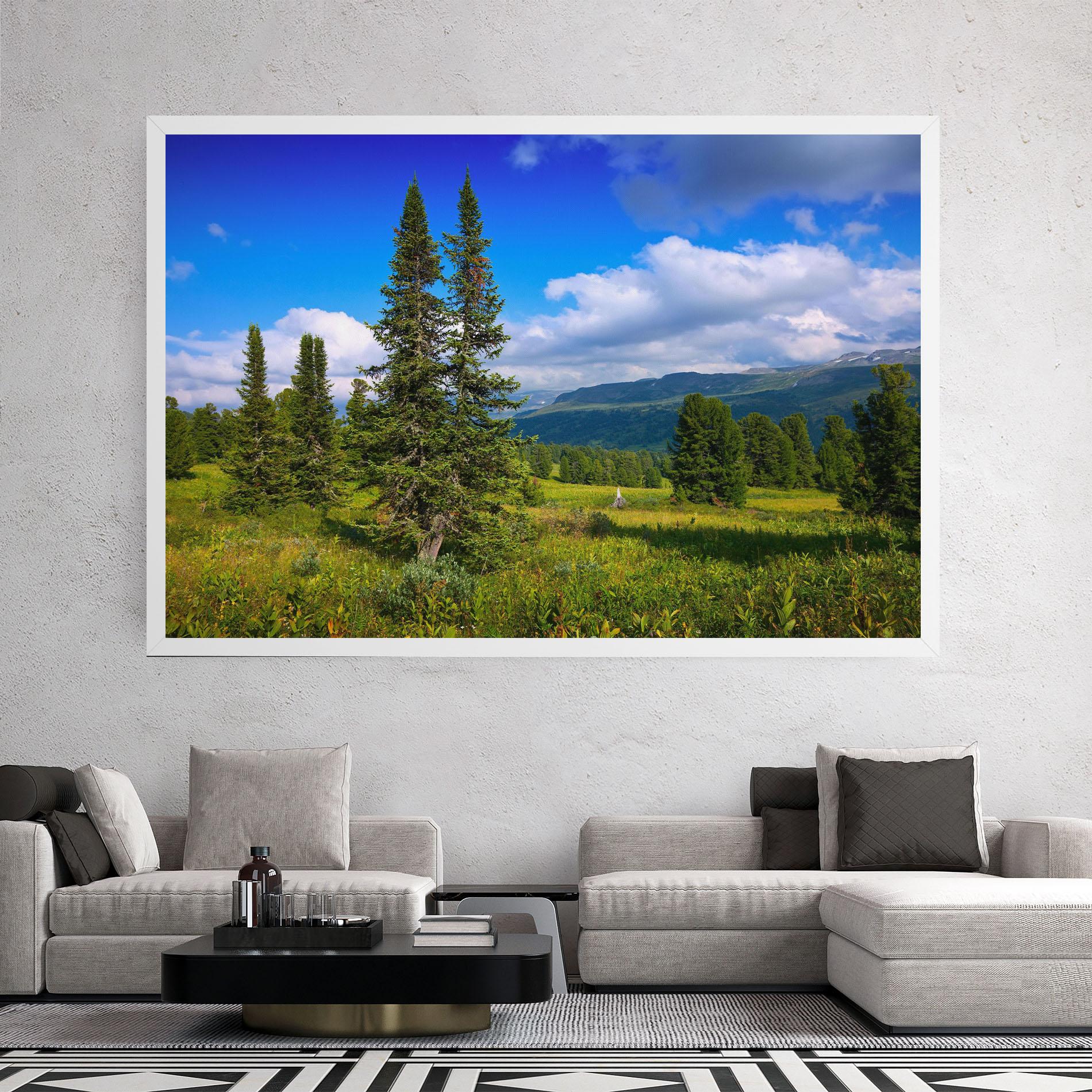 Tablou Canvas Morning Sunny Field mockup 2