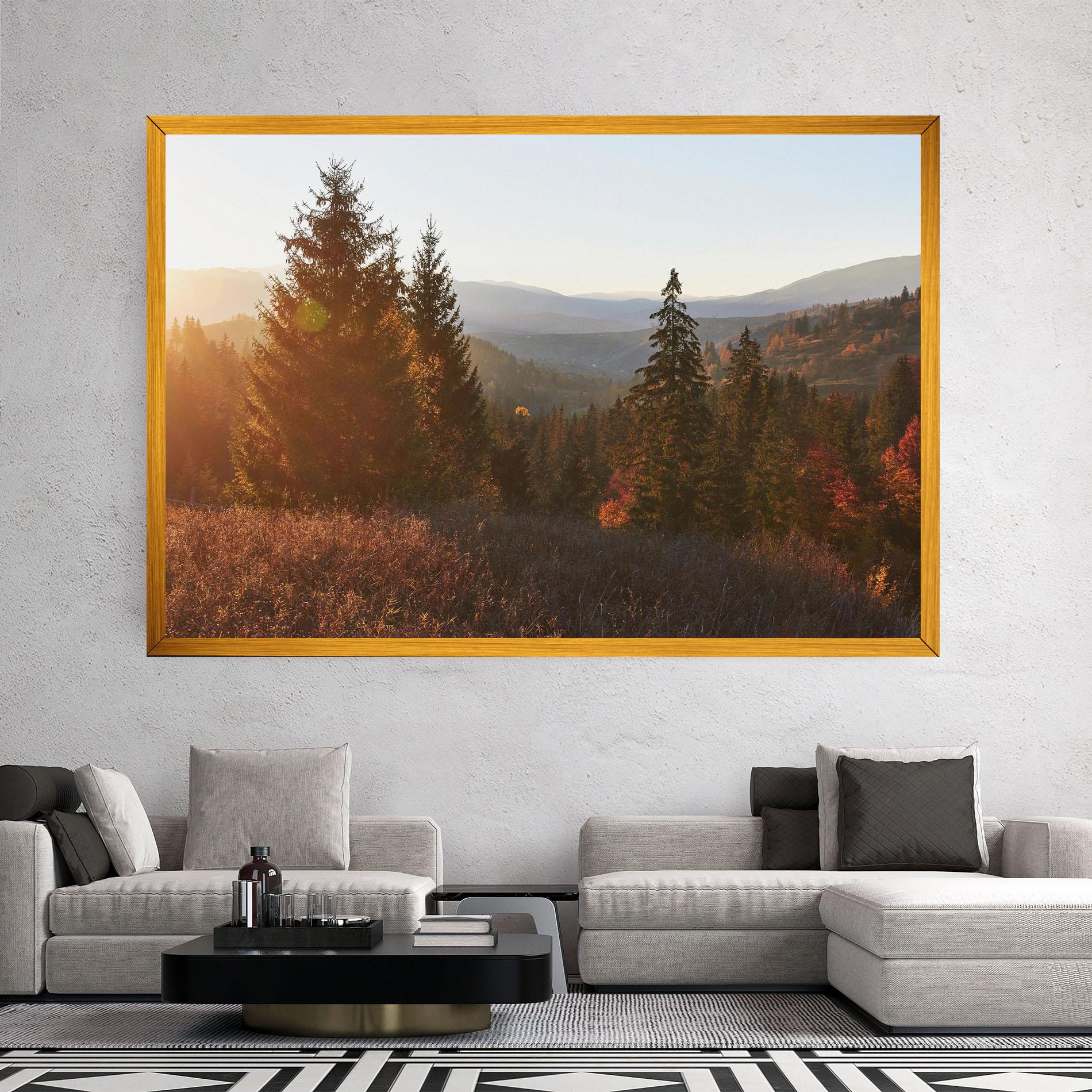 Tablou Canvas Autumn Morning mockup 2