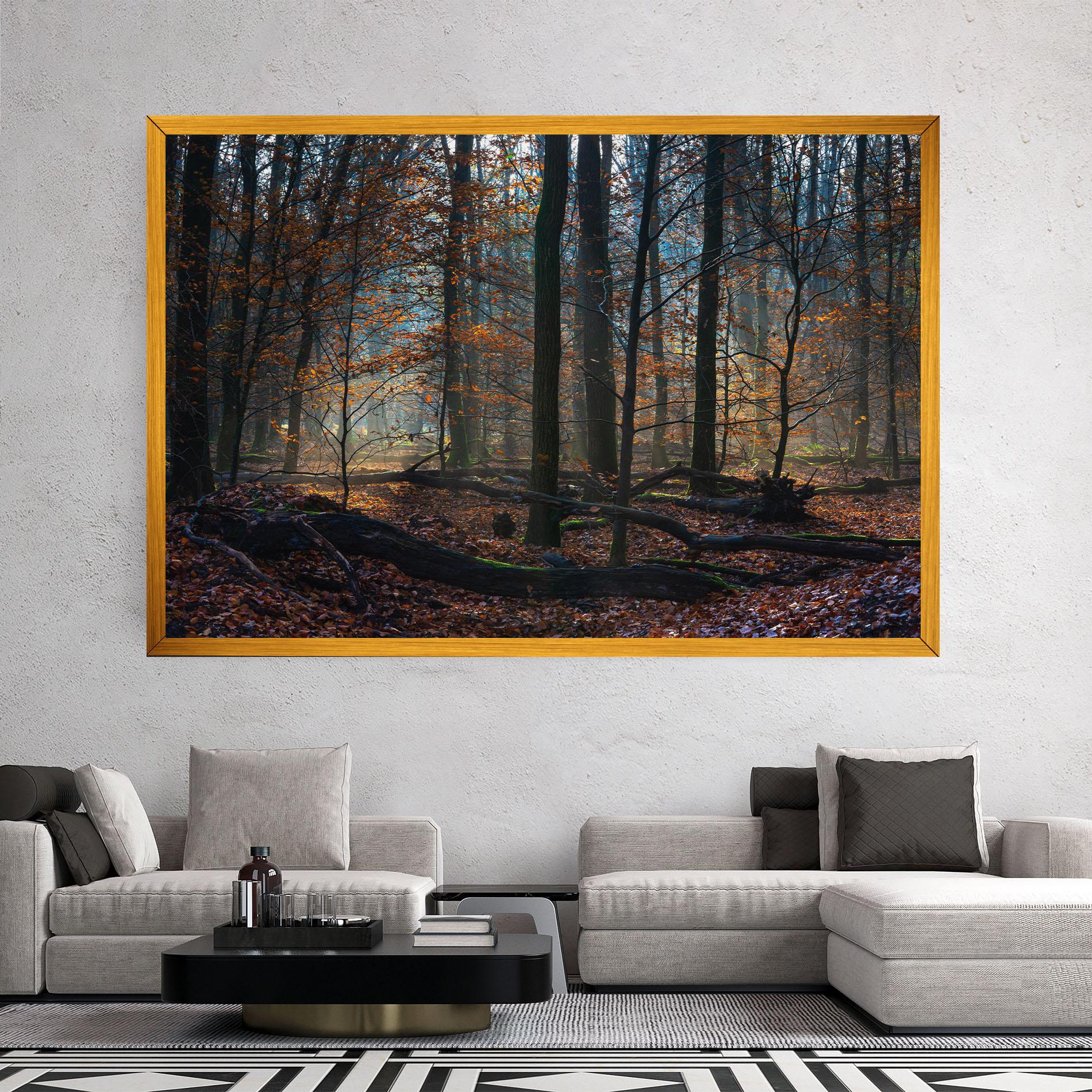 Tablou Canvas Forest Autumn Day mockup 2