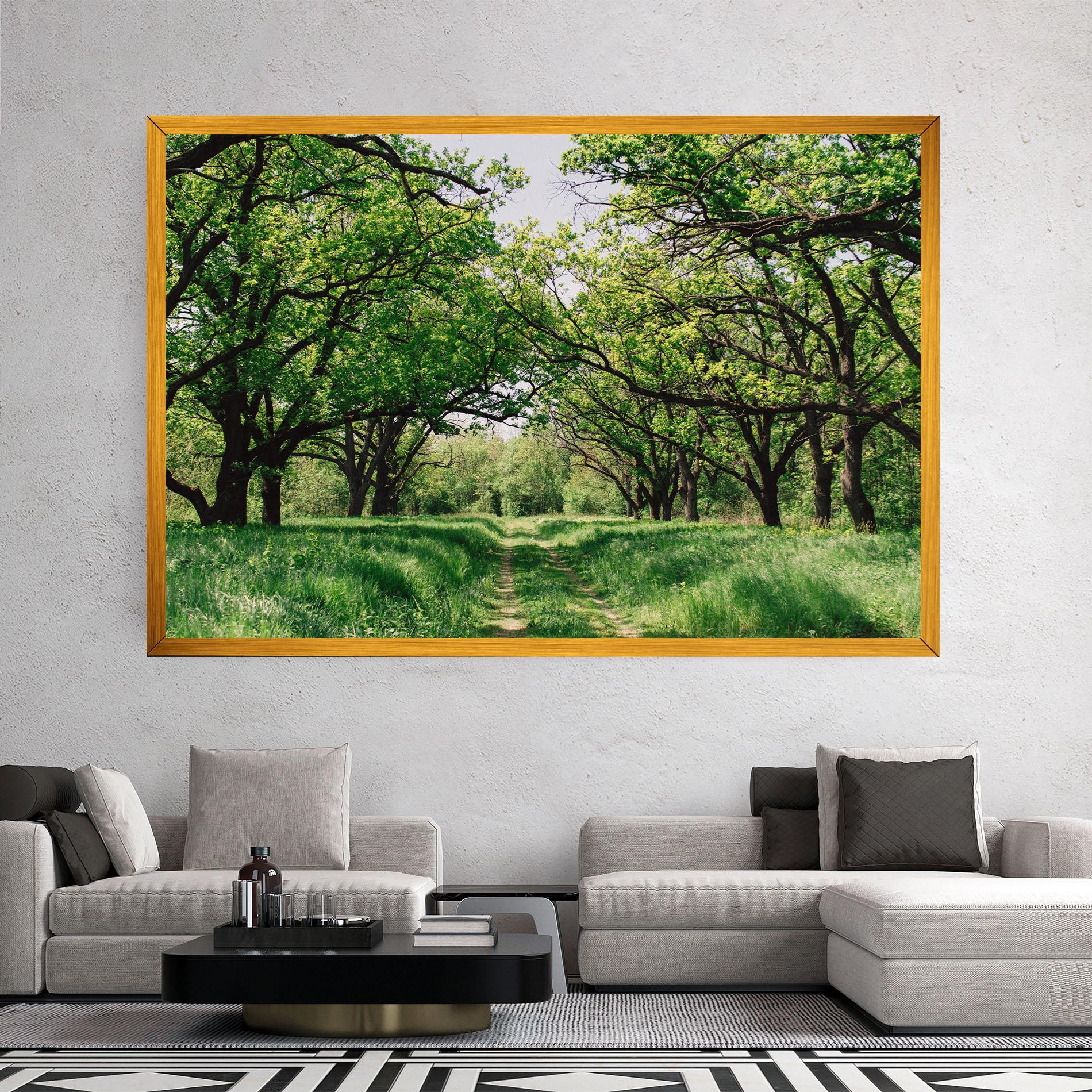 Tablou Canvas Forest Green Path mockup 2