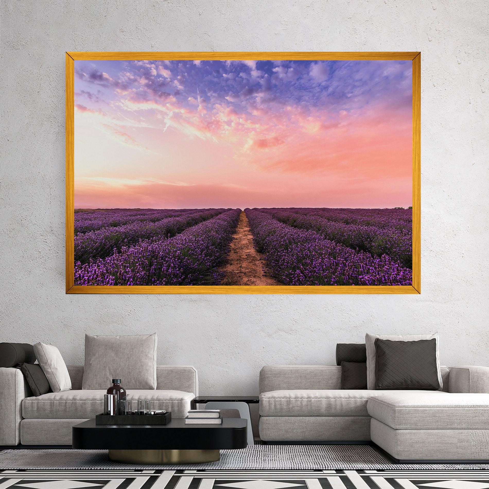 Tablou Canvas Lavender Field mockup 2