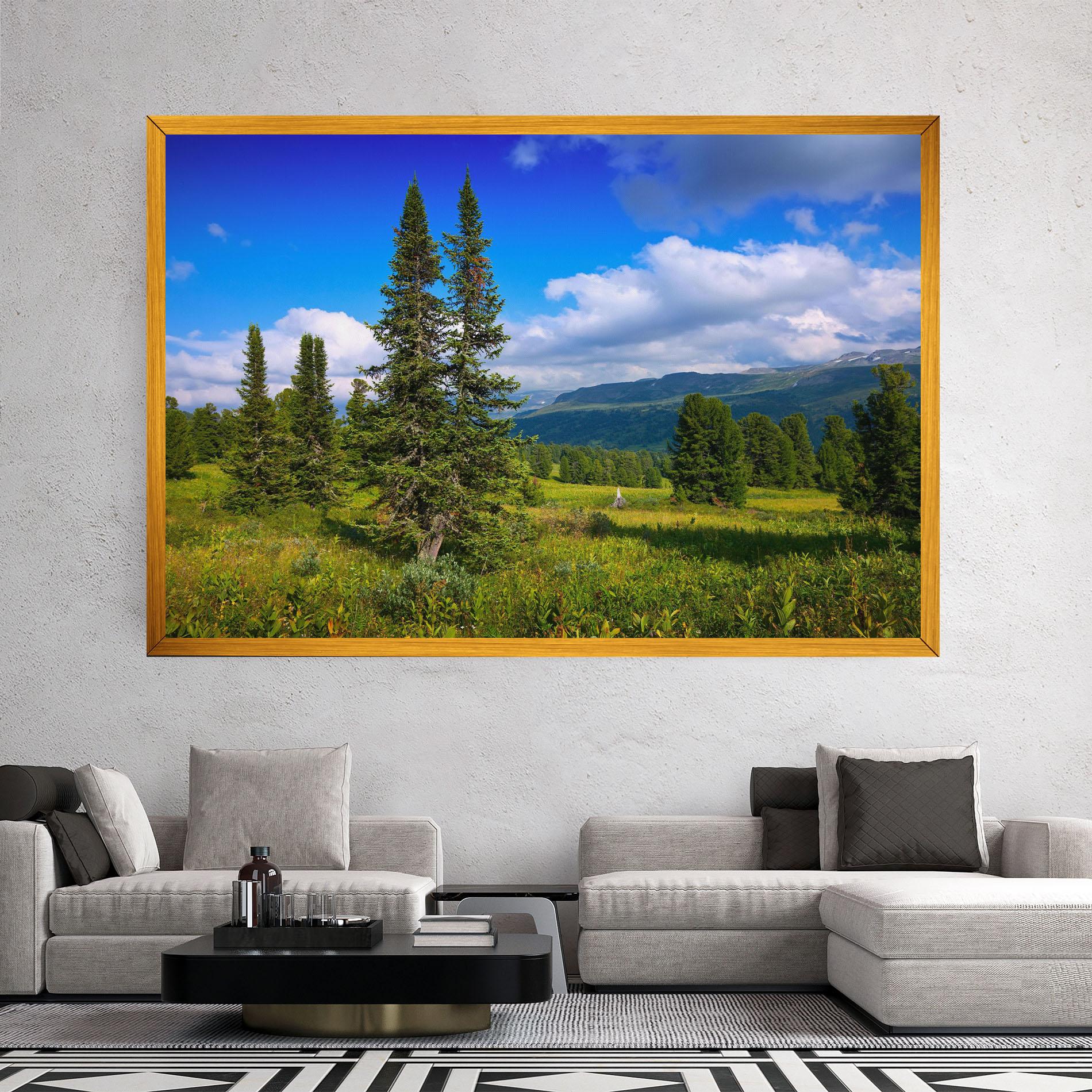 Tablou Canvas Morning Sunny Field mockup 2