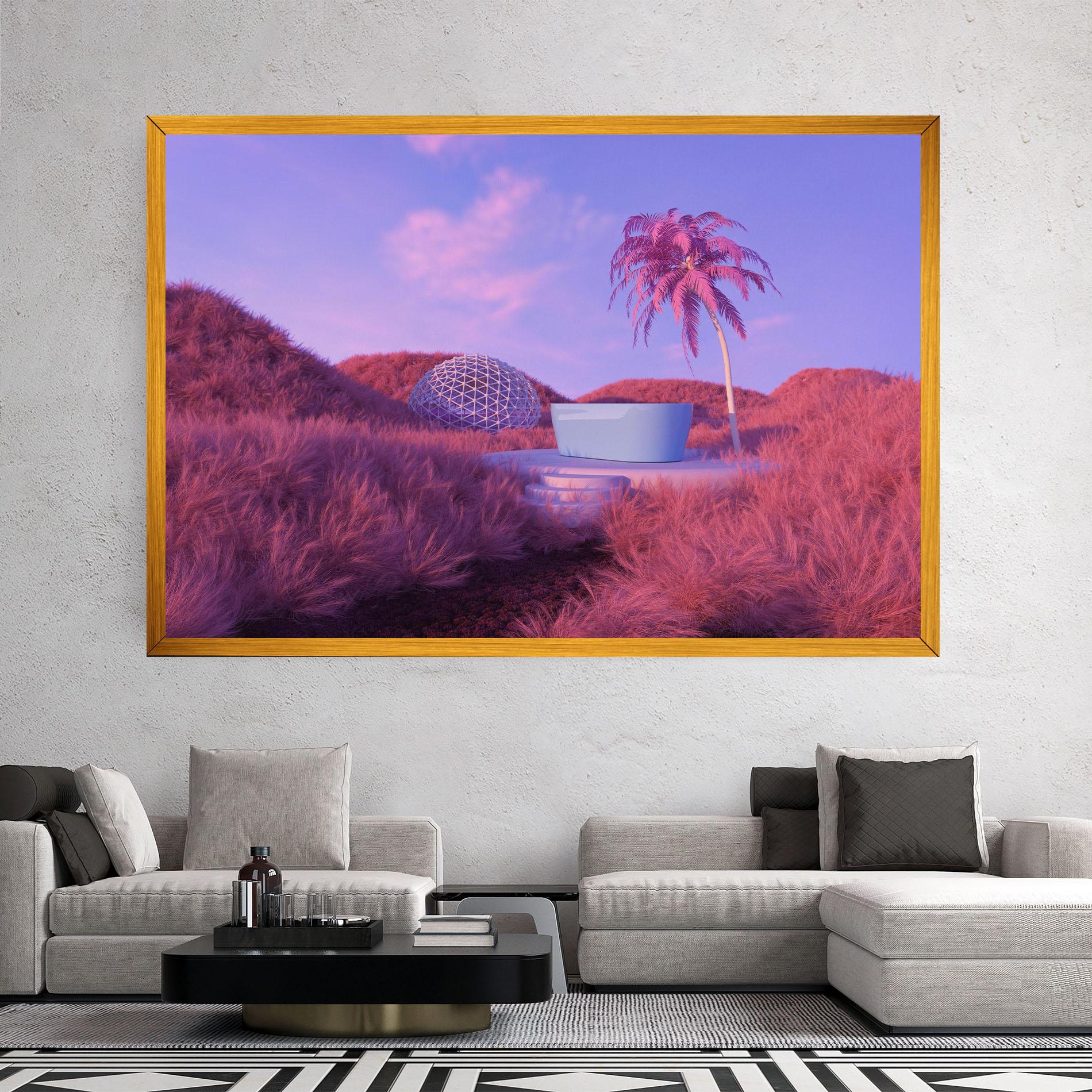 Tablou Canvas Pink World mockup 2