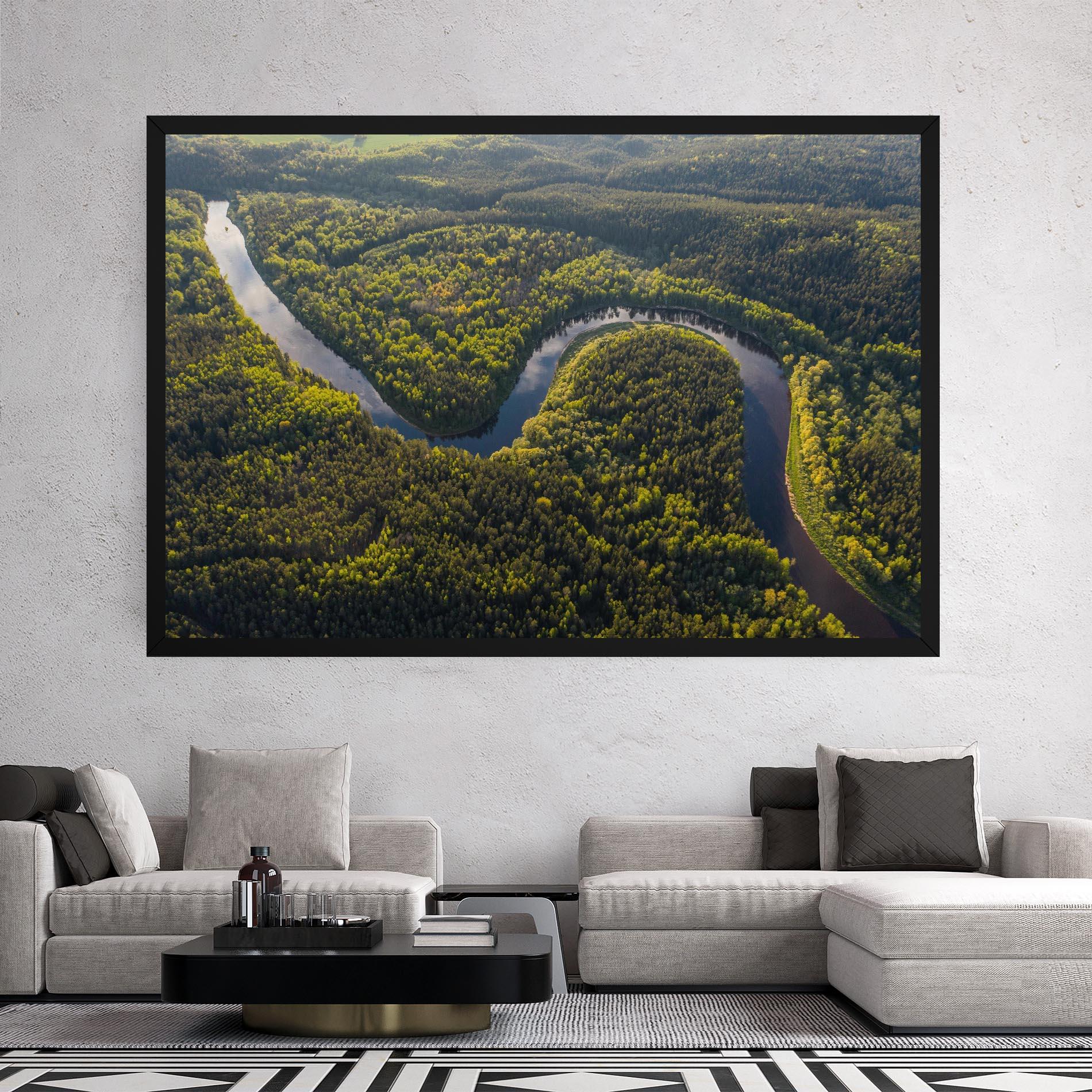 Tablou Canvas Amazing River View mockup 2