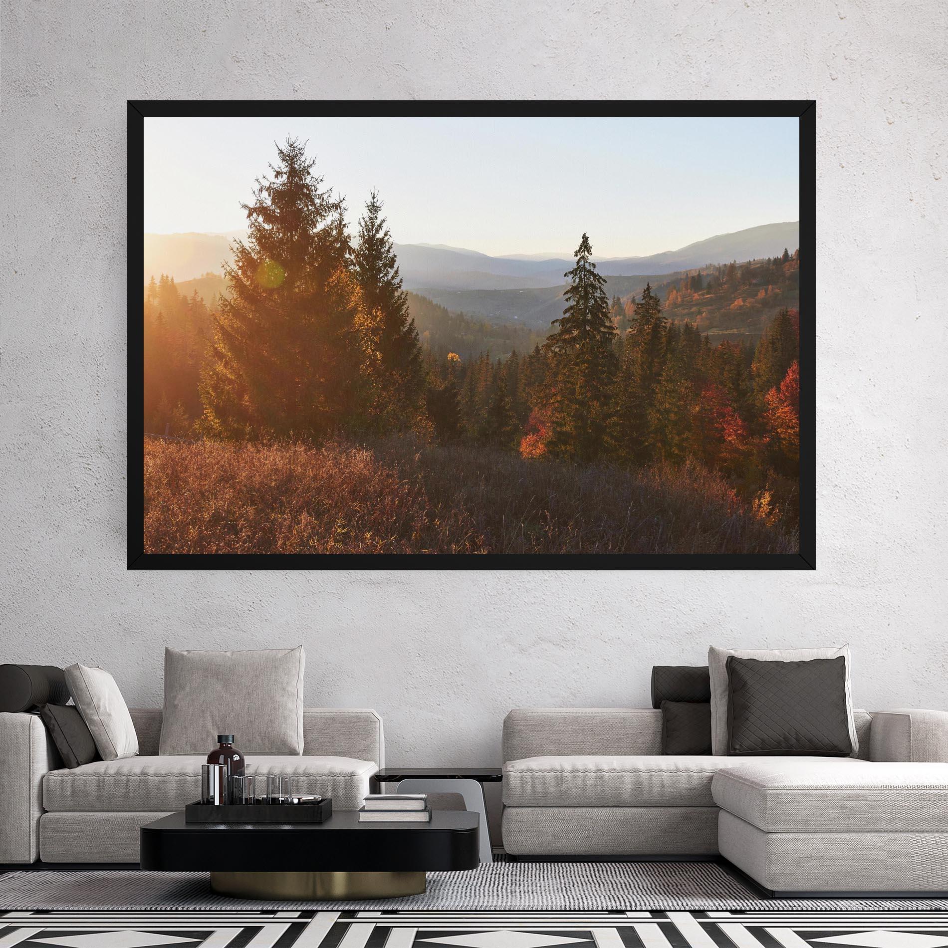 Tablou Canvas Autumn Morning mockup 2