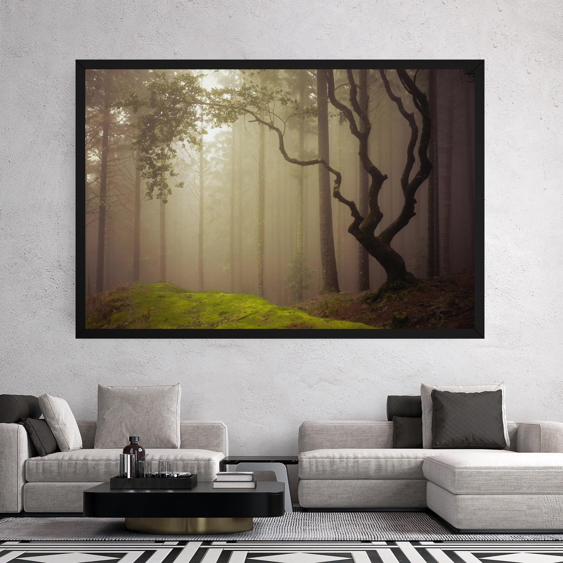 Foggy Tree Art mockup 2