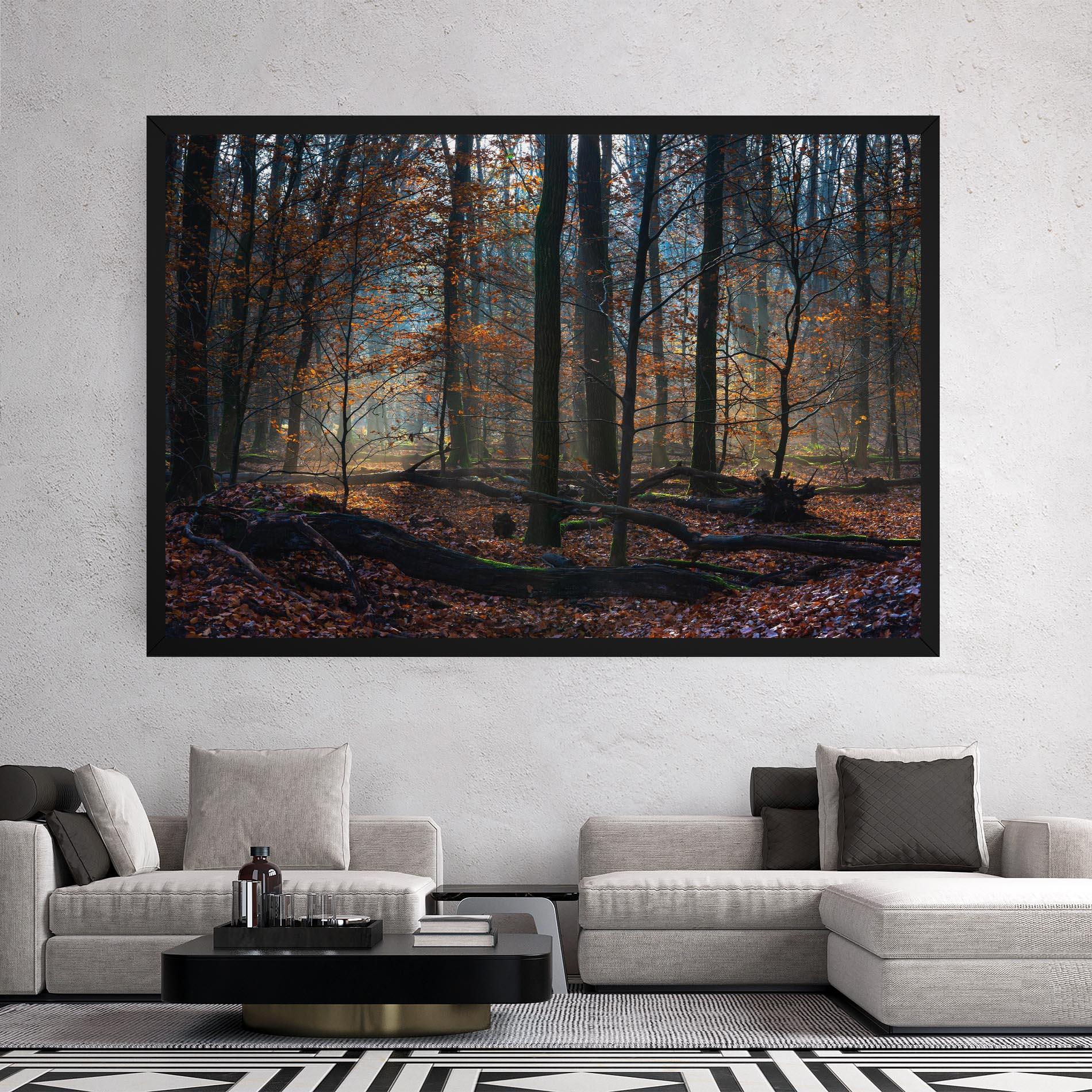 Tablou Canvas Forest Autumn Day mockup 2