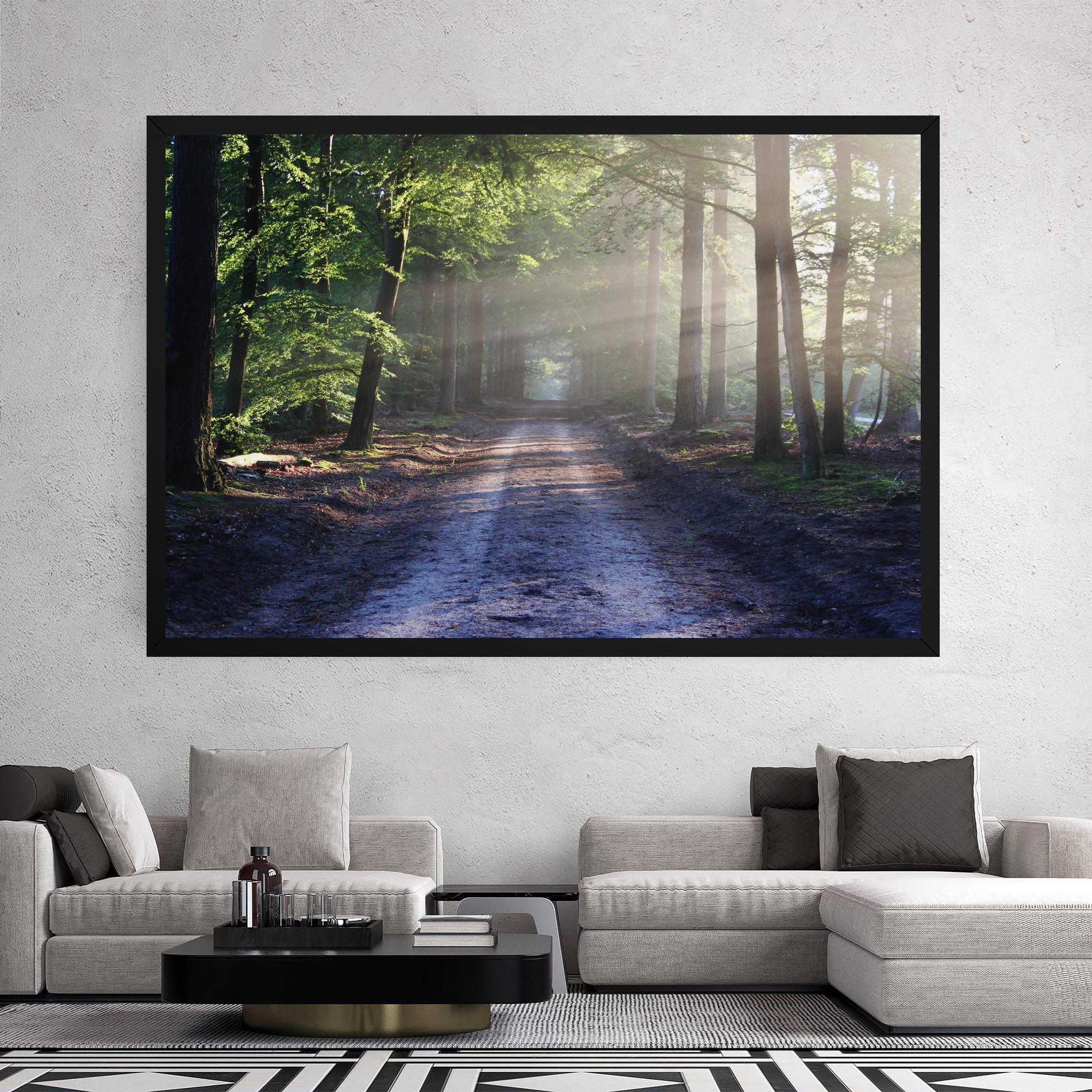 Tablou Canvas Forest Road mockup 2