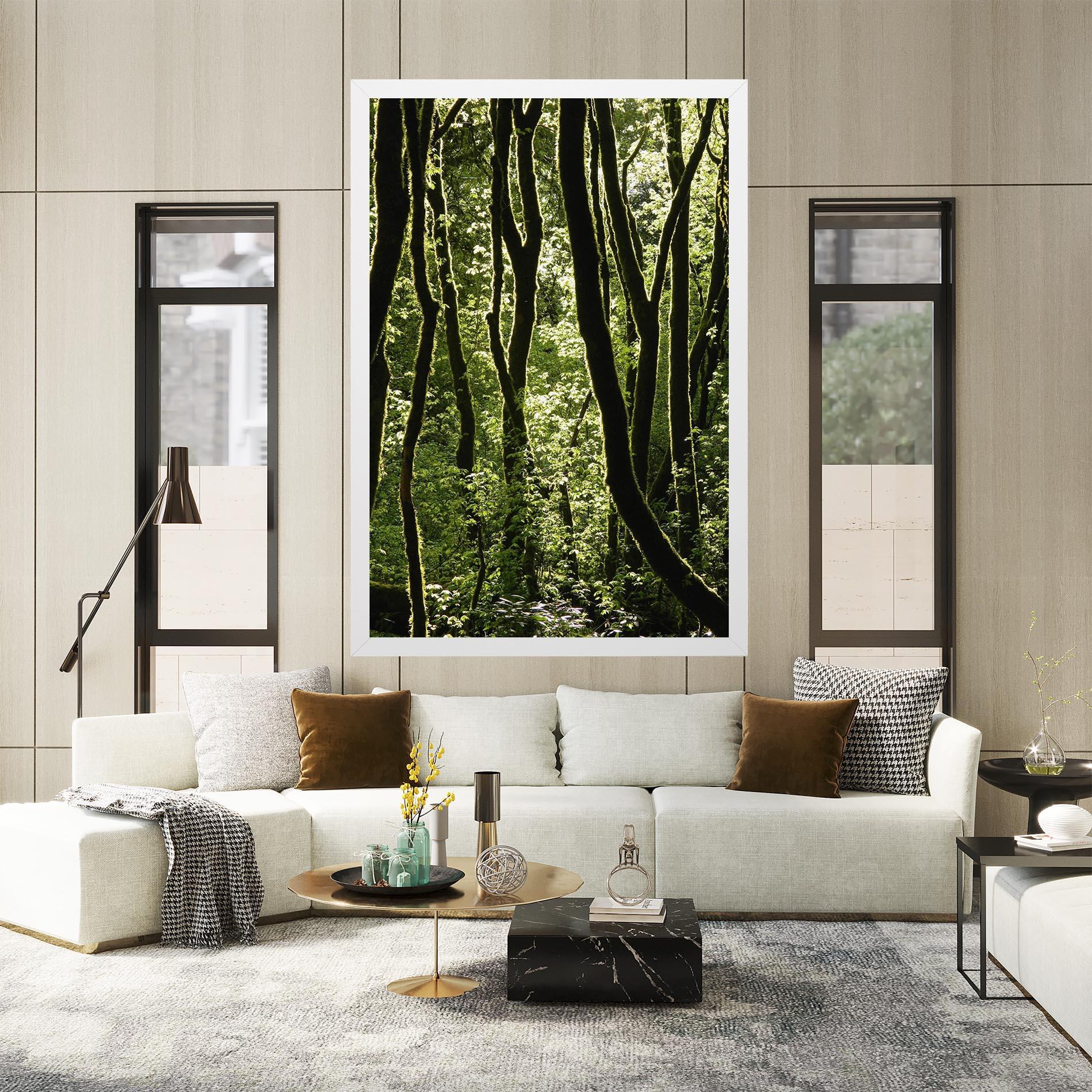 Tablou Canvas Forest Black Trees mockup 2