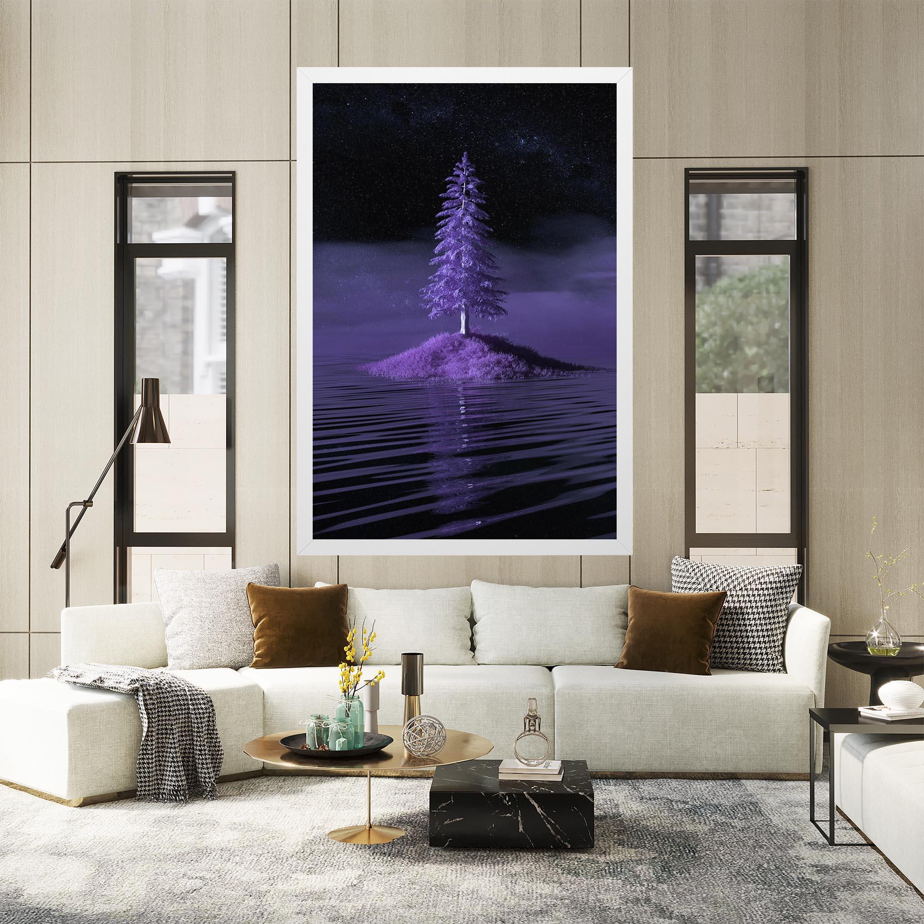 Tablou Canvas Magenta Landscape mockup 2