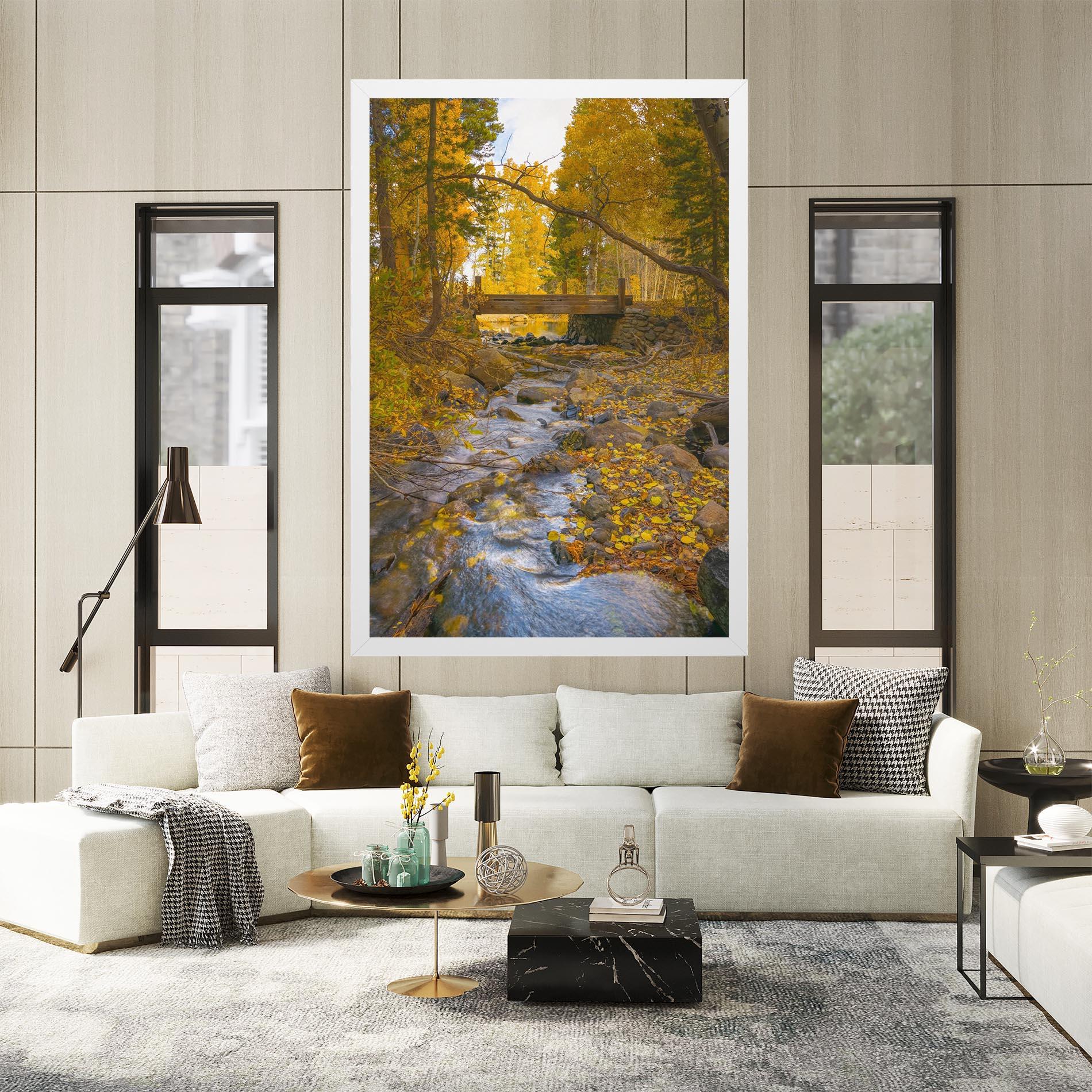 Tablou Canvas Yellow View Forest mockup 2