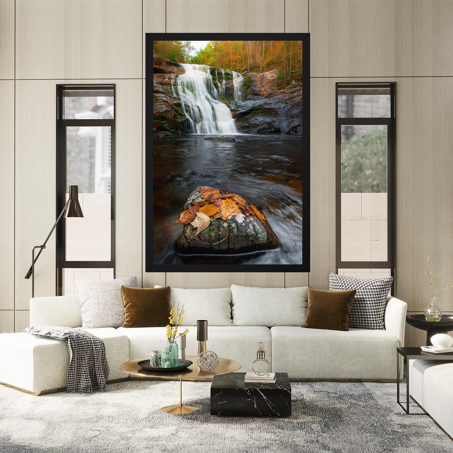 Tablou Canvas Forest Waterfall mockup 2