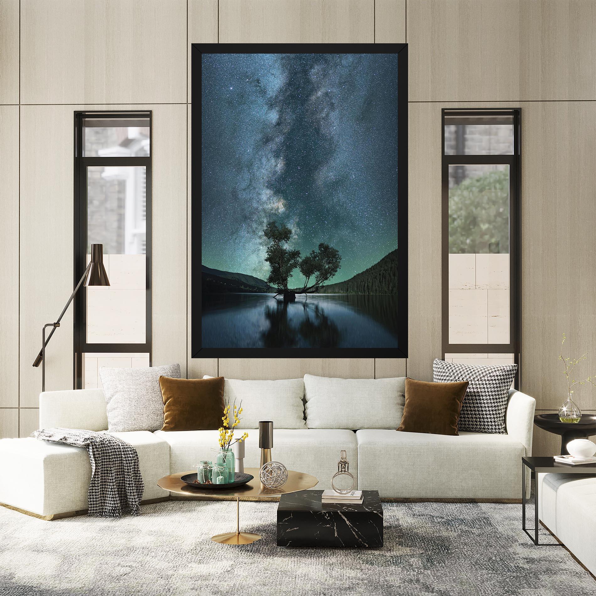 Tablou Canvas Lake Stars mockup 2