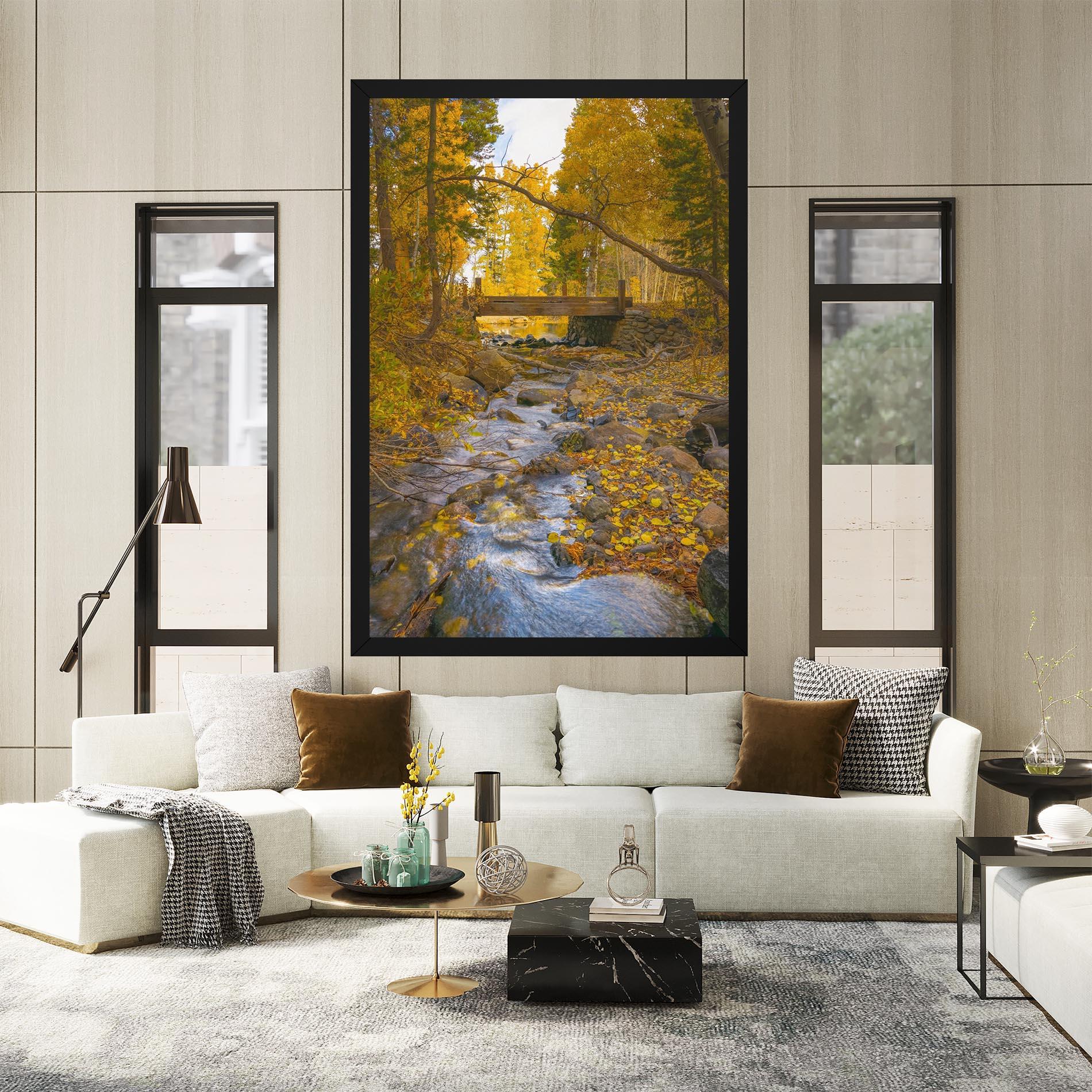 Tablou Canvas Yellow View Forest mockup 2