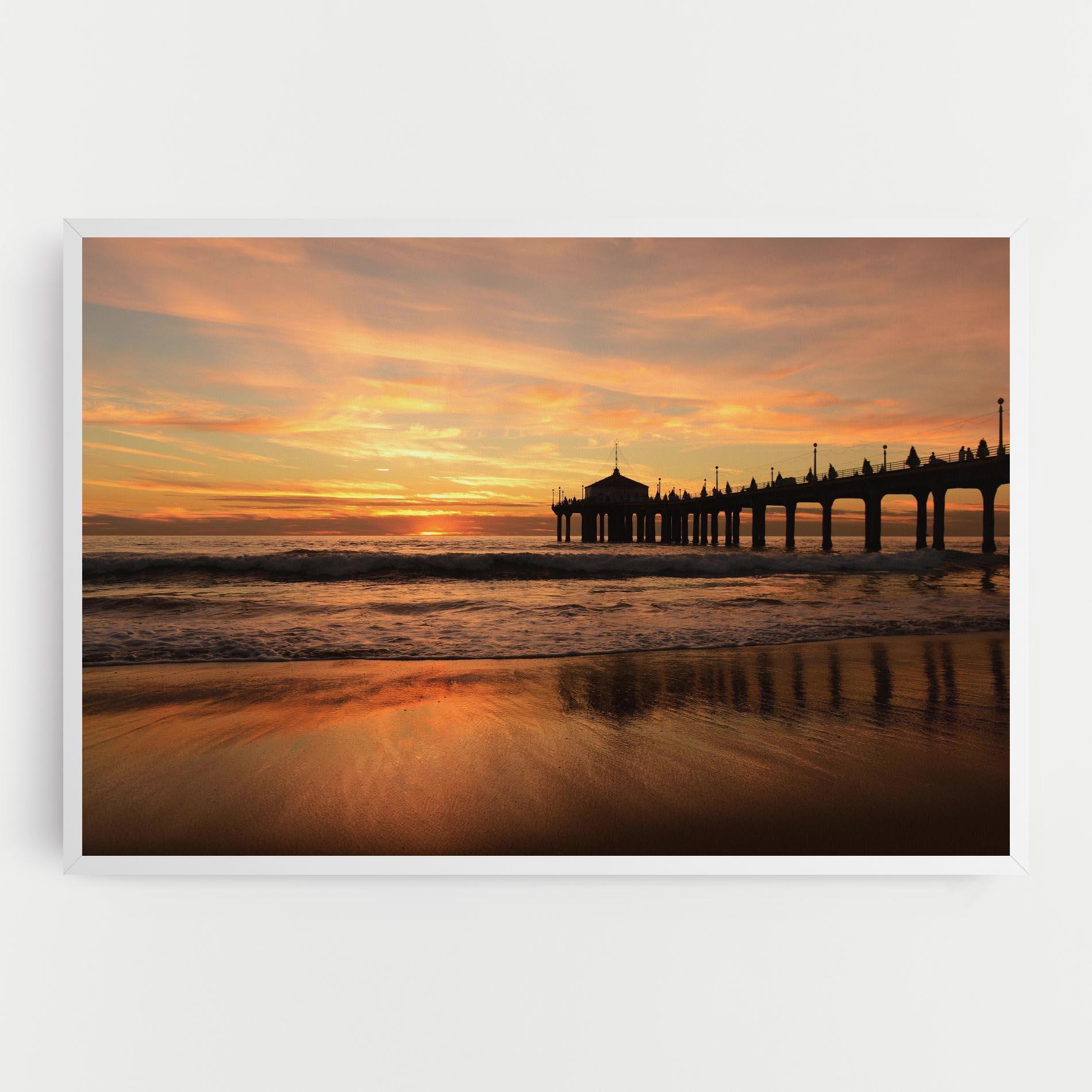 Tablou Canvas Beach Sunset View mockup 0