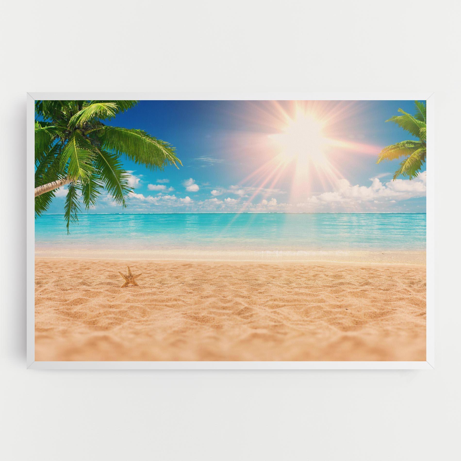 Tablou Canvas Exotic Beach Ocean mockup 0