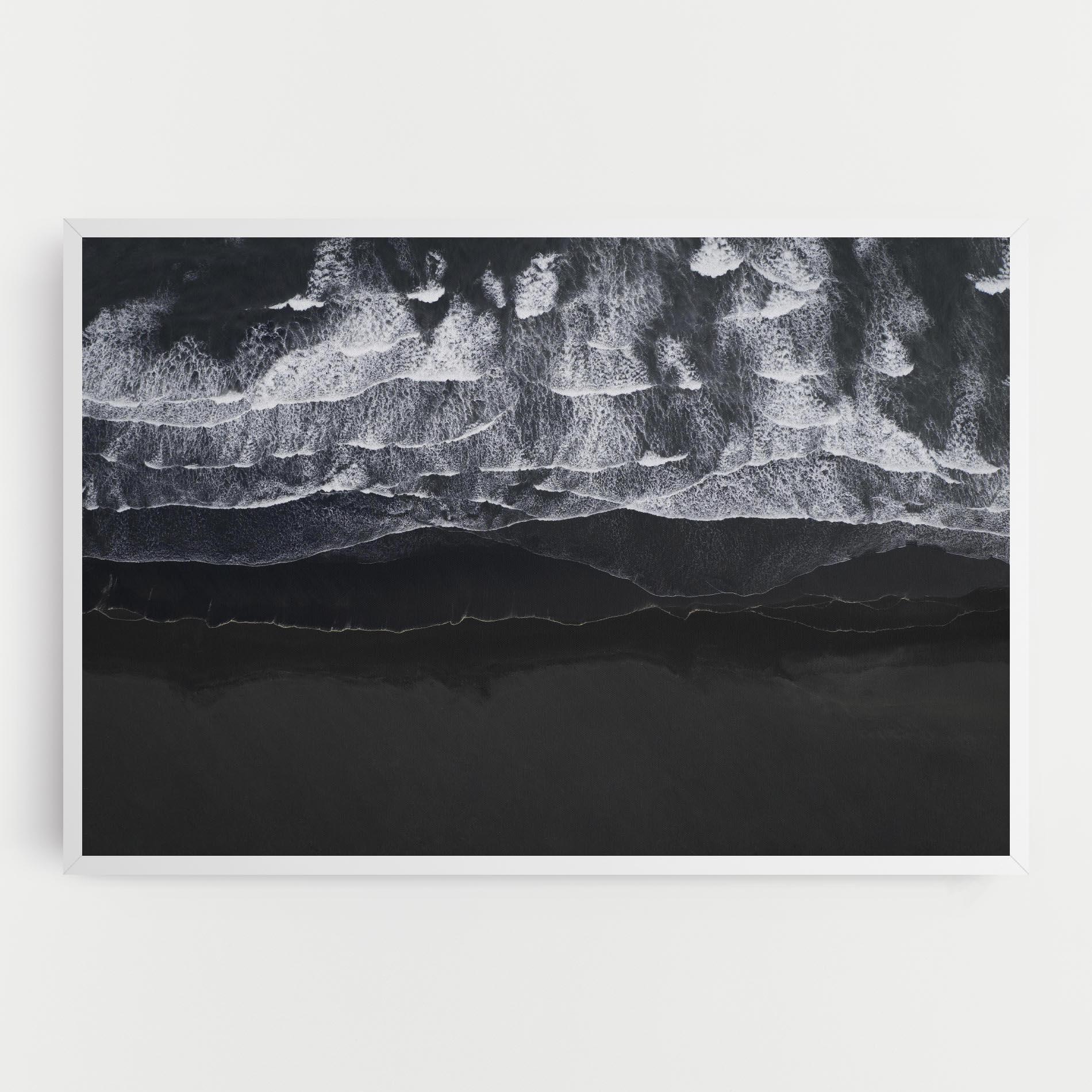 Tablou Canvas Grey Waves Beach mockup 0