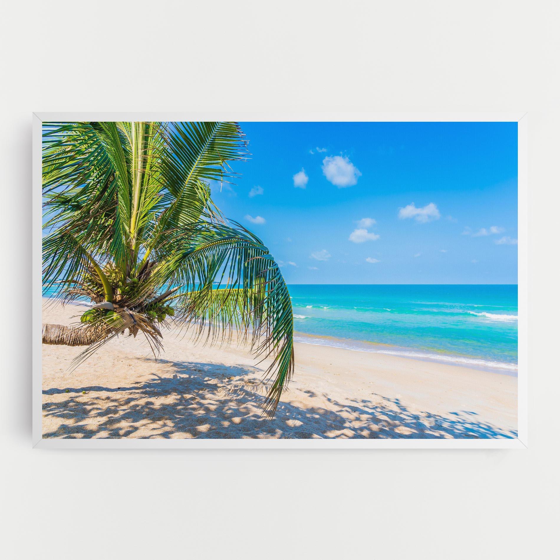 Tablou Canvas Tropical Beach View mockup 0