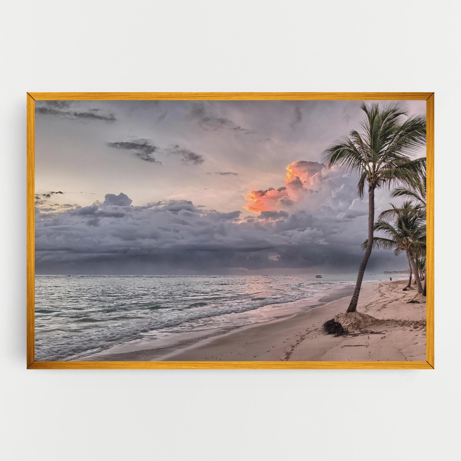 Tablou Canvas Cloudy Beach mockup 0