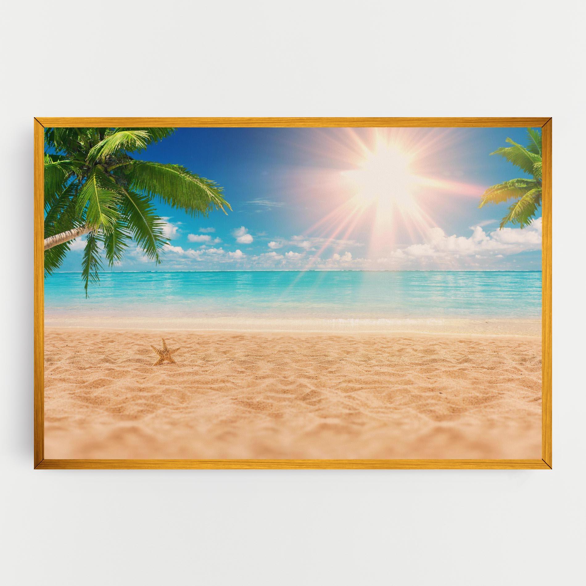 Tablou Canvas Exotic Beach Ocean mockup 0