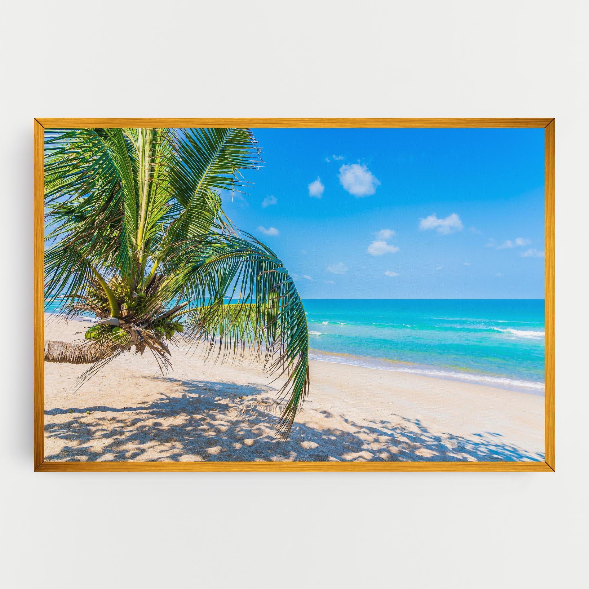 Tablou Canvas Tropical Beach View mockup 0