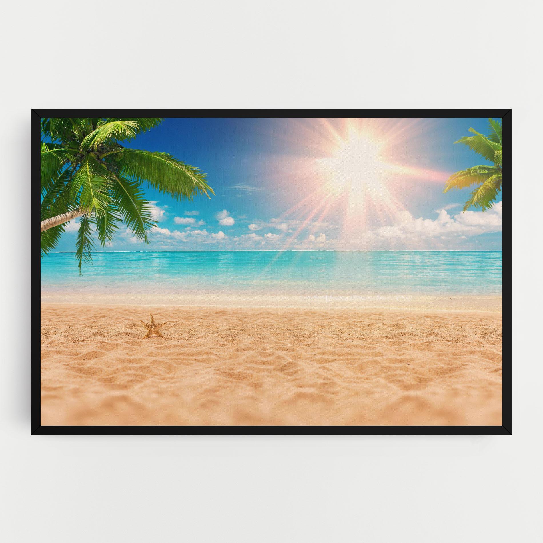 Tablou Canvas Exotic Beach Ocean mockup 0