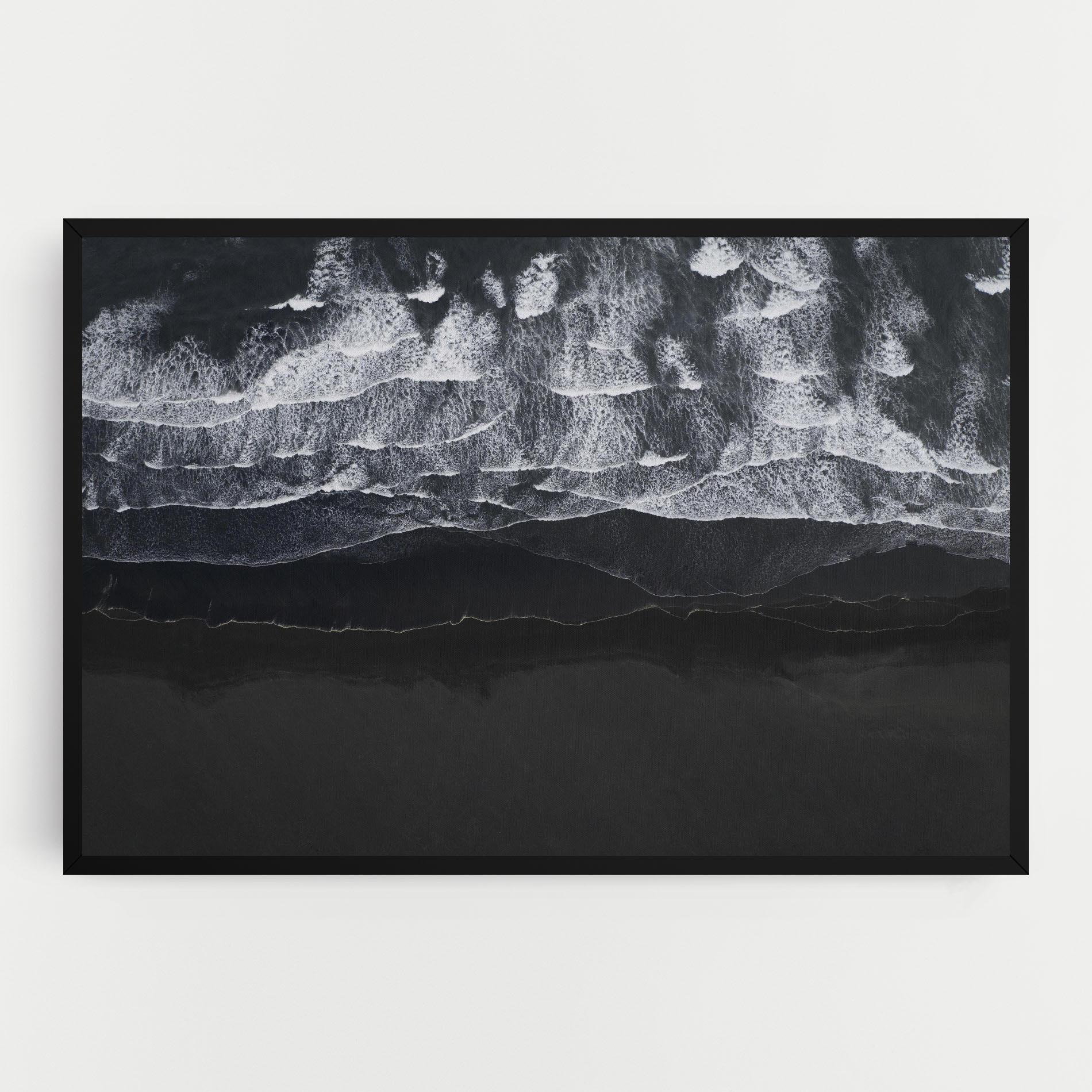 Tablou Canvas Grey Waves Beach mockup 0