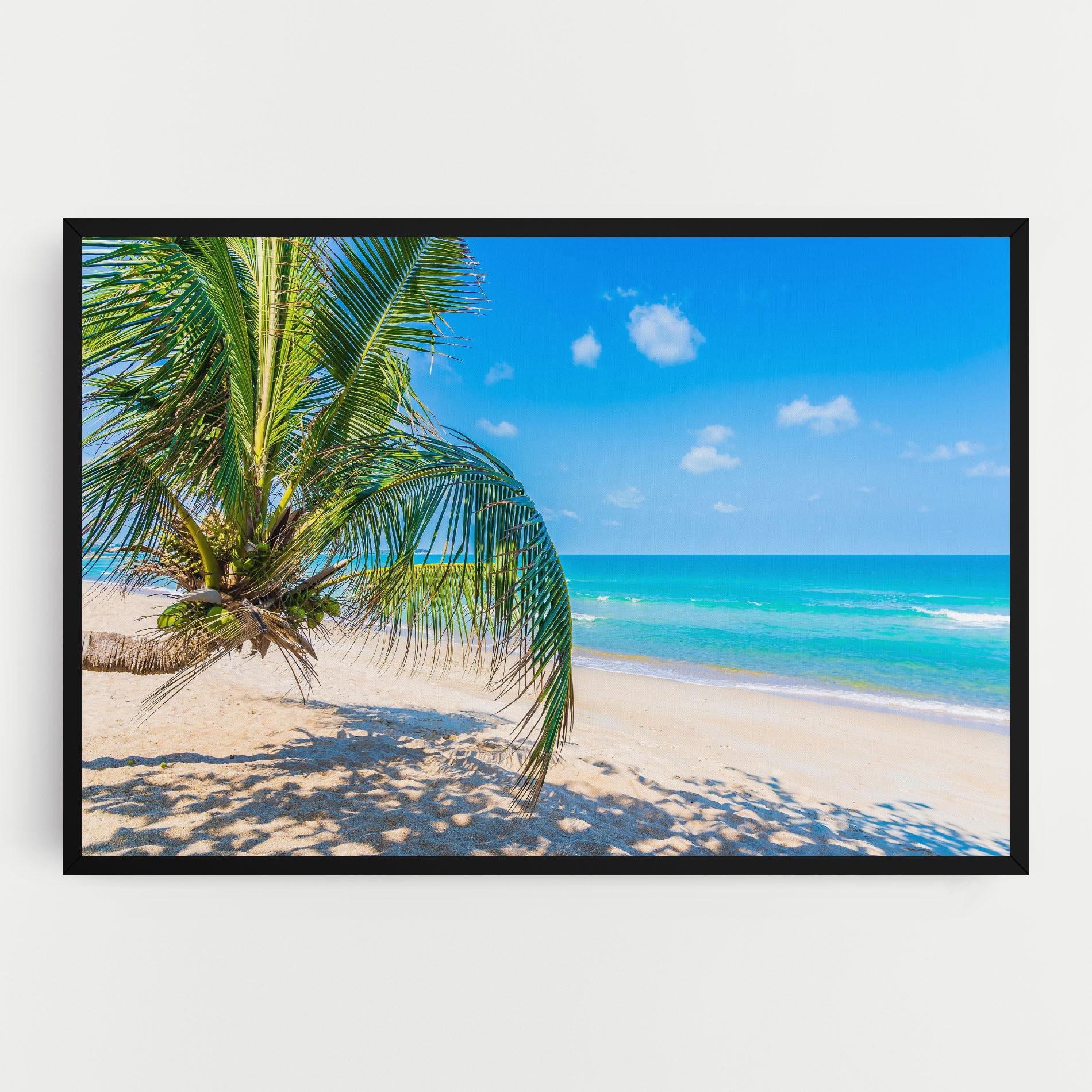 Tablou Canvas Tropical Beach View mockup 0
