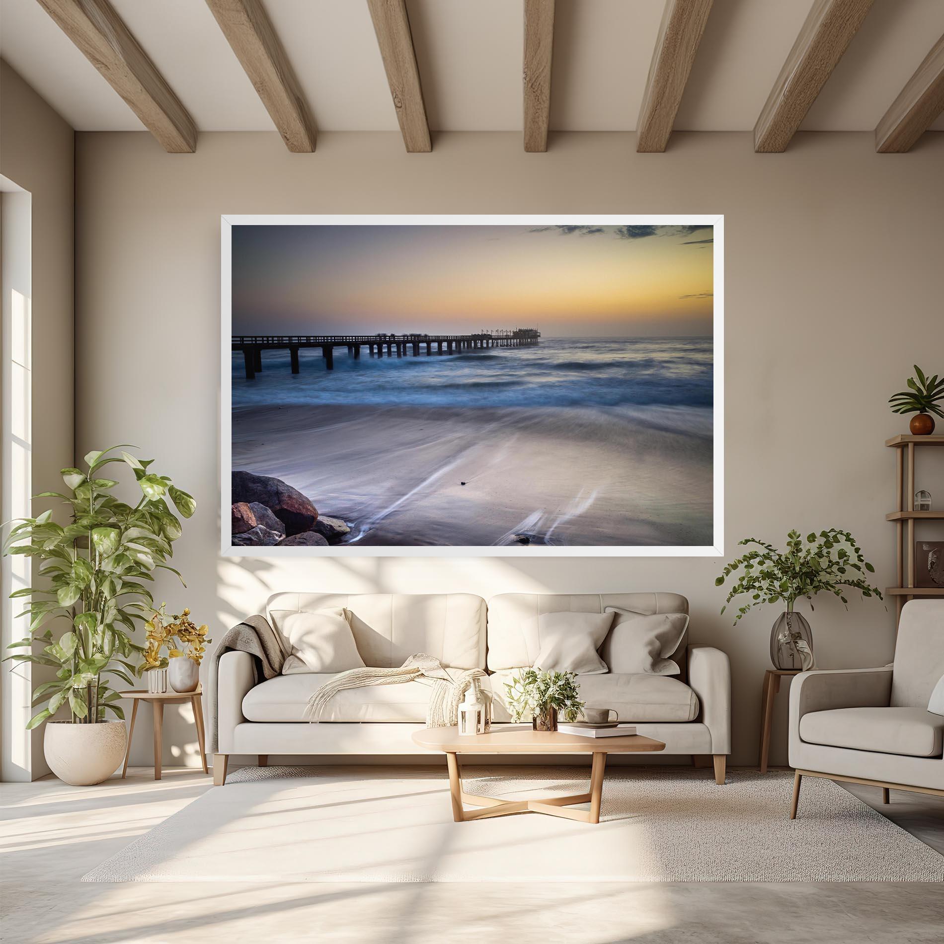 Tablou Canvas Empty Pretty Beach mockup 6