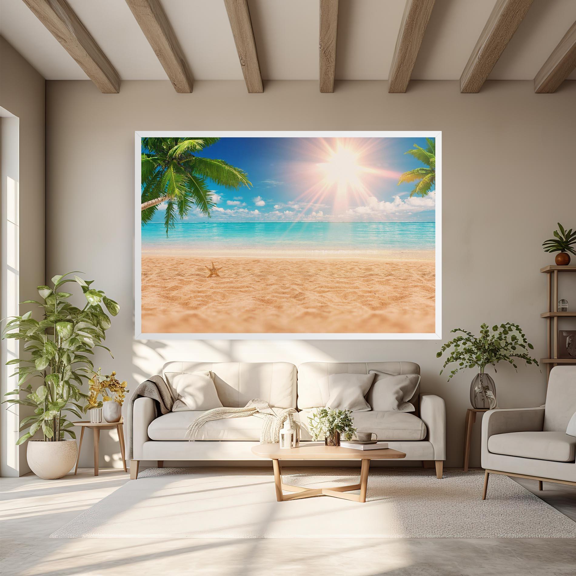 Tablou Canvas Exotic Beach Ocean mockup 6