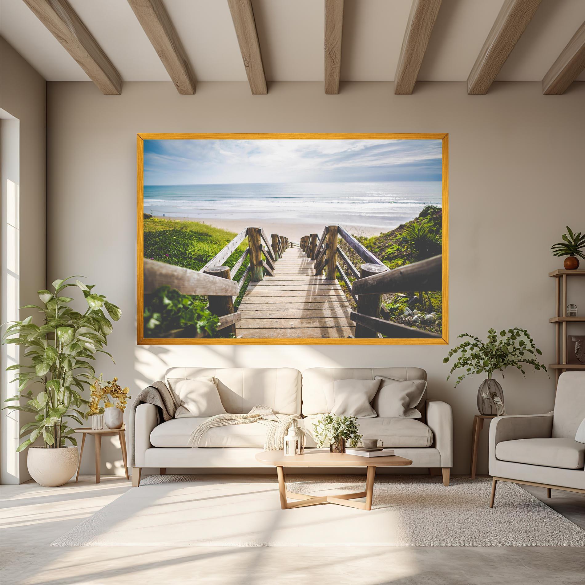 Tablou Canvas Beach Road mockup 6