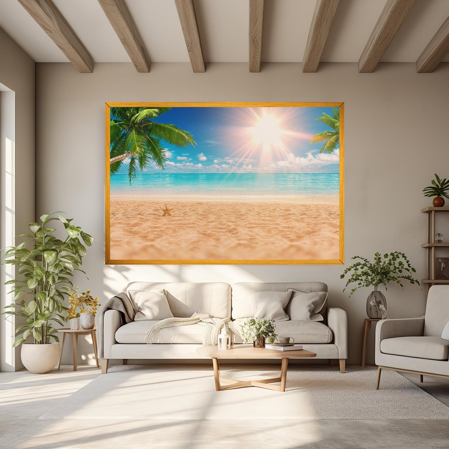 Tablou Canvas Exotic Beach Ocean mockup 6
