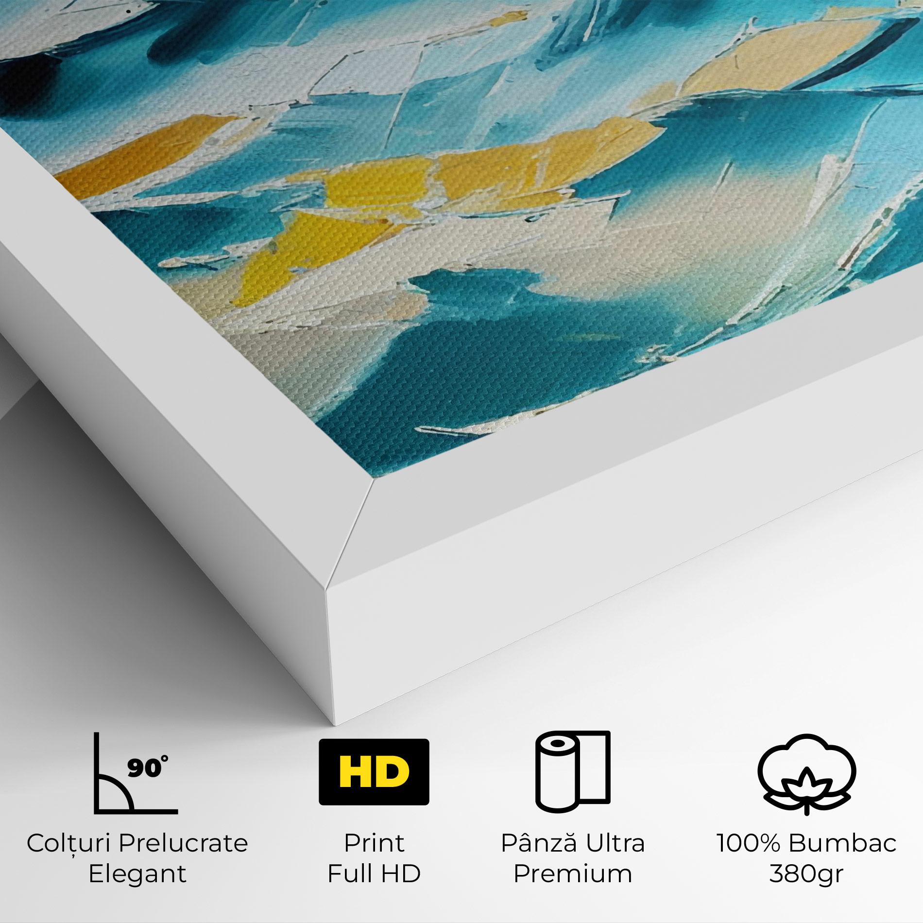 Tablou Canvas Blue Ocean Painting mockup 4
