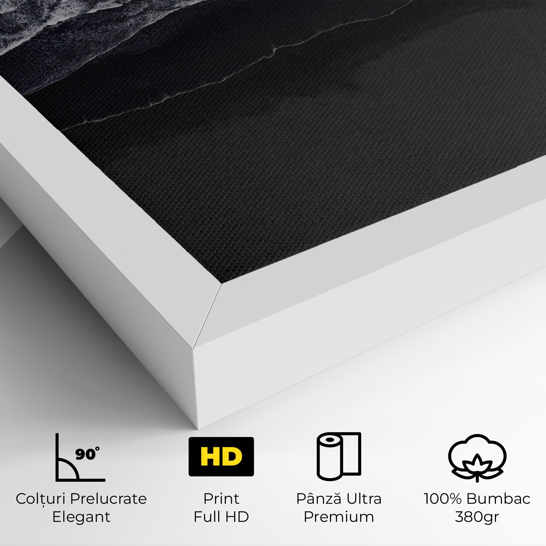 Tablou Canvas Grey Waves Beach mockup 4