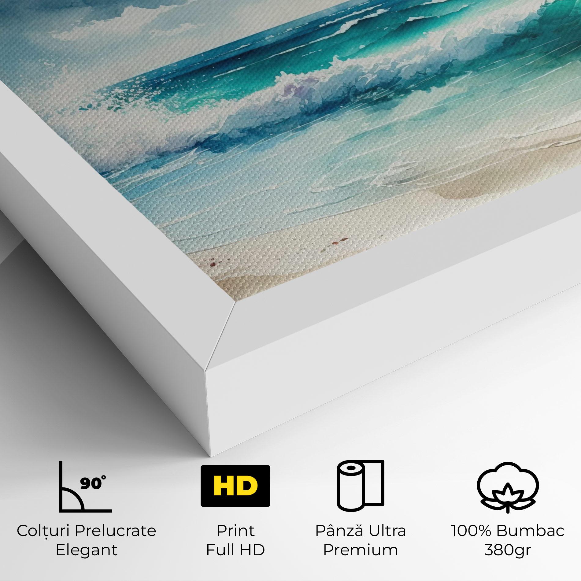 Tablou Canvas Watercolor Sea Beach mockup 4