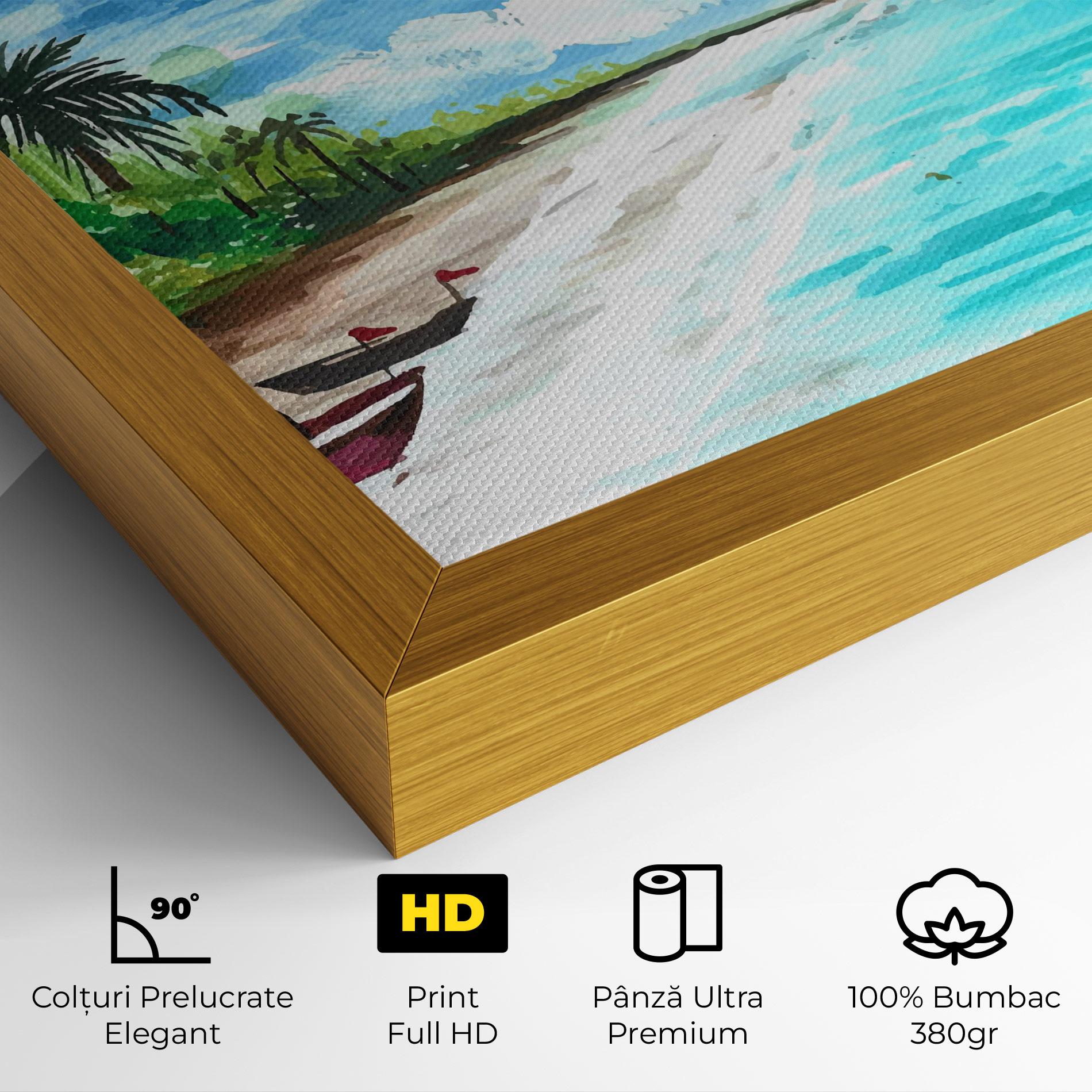 Tablou Canvas Beach Painting Art mockup 4