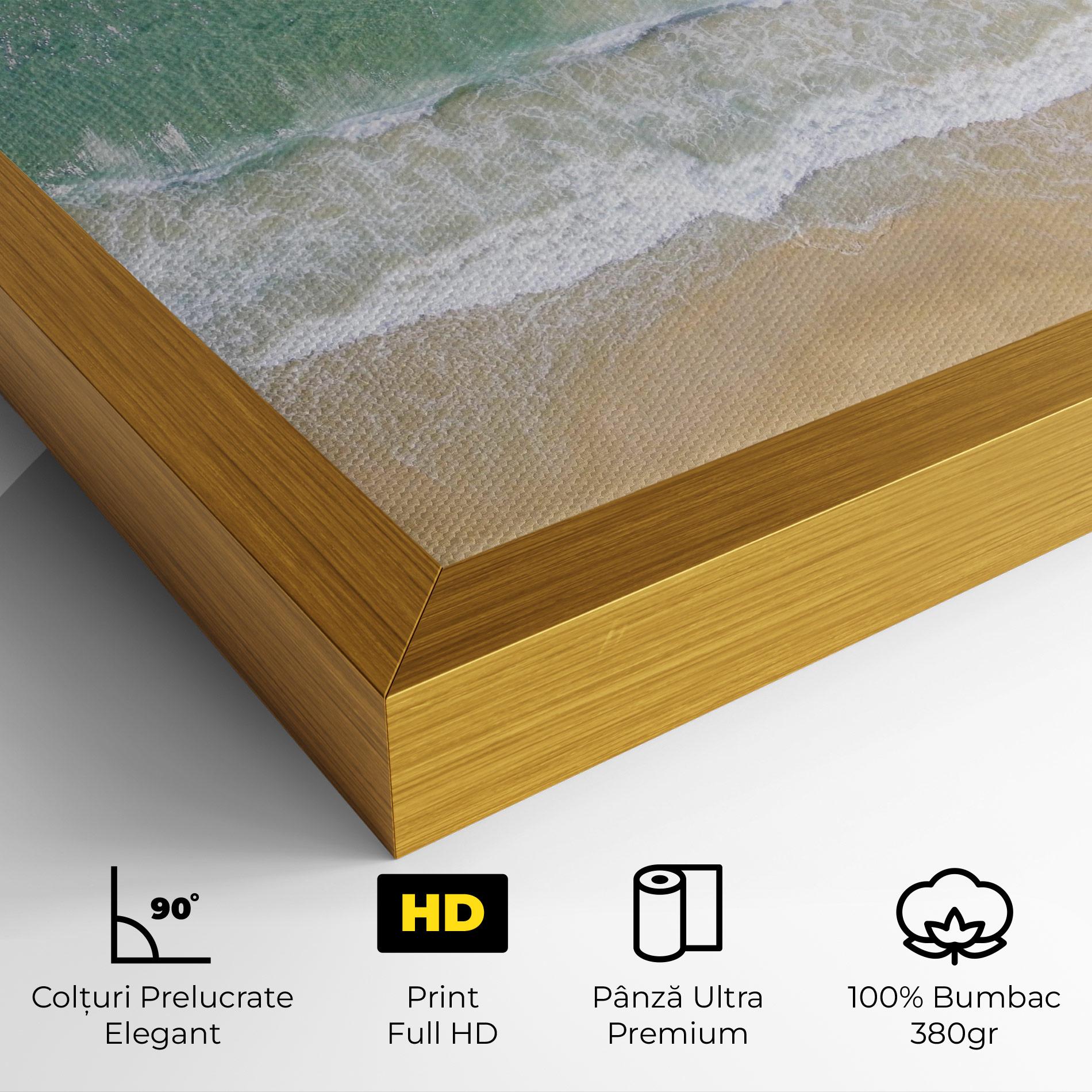 Tablou Canvas Blue Waves Beach mockup 4