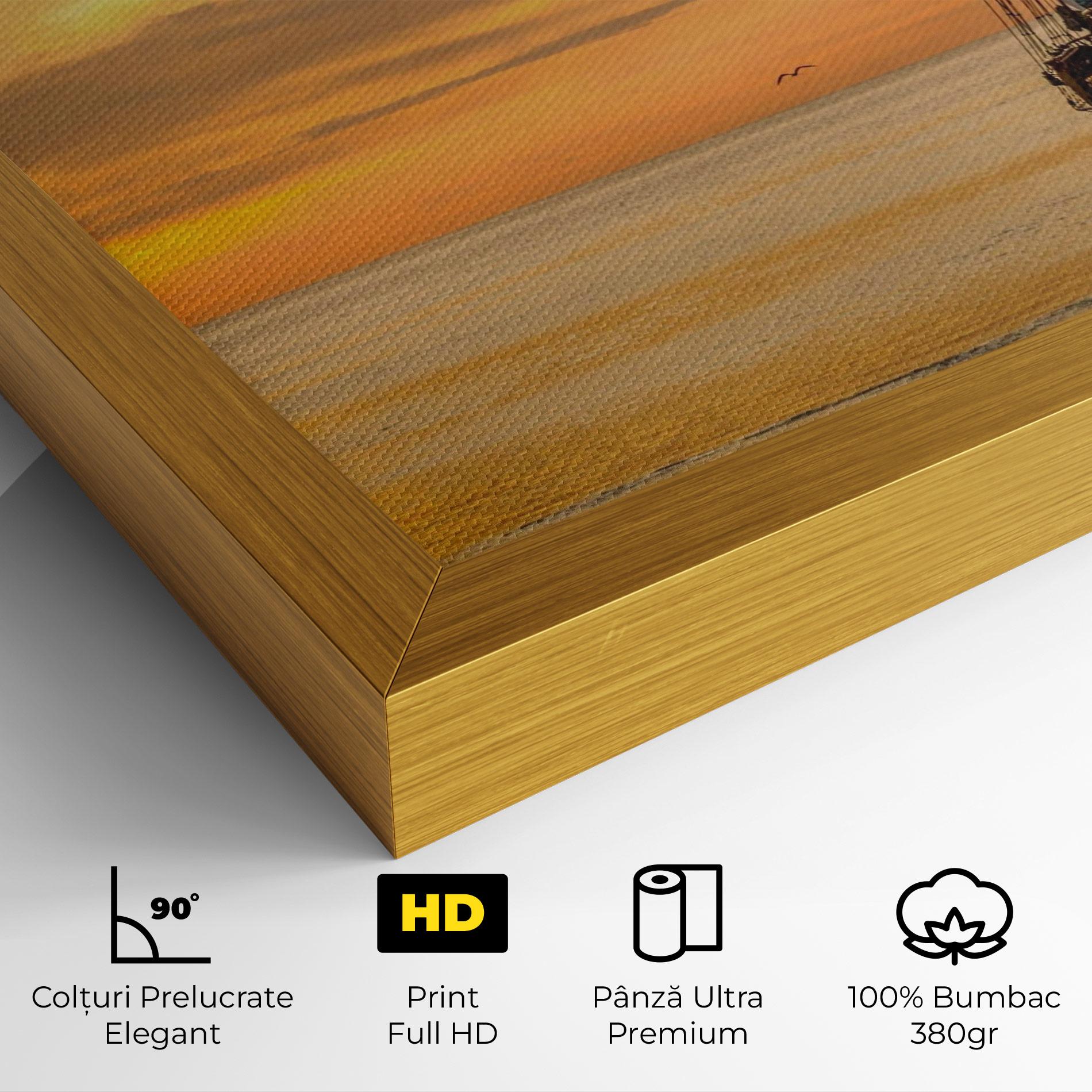 Tablou Canvas Sunset Over The Sea mockup 4