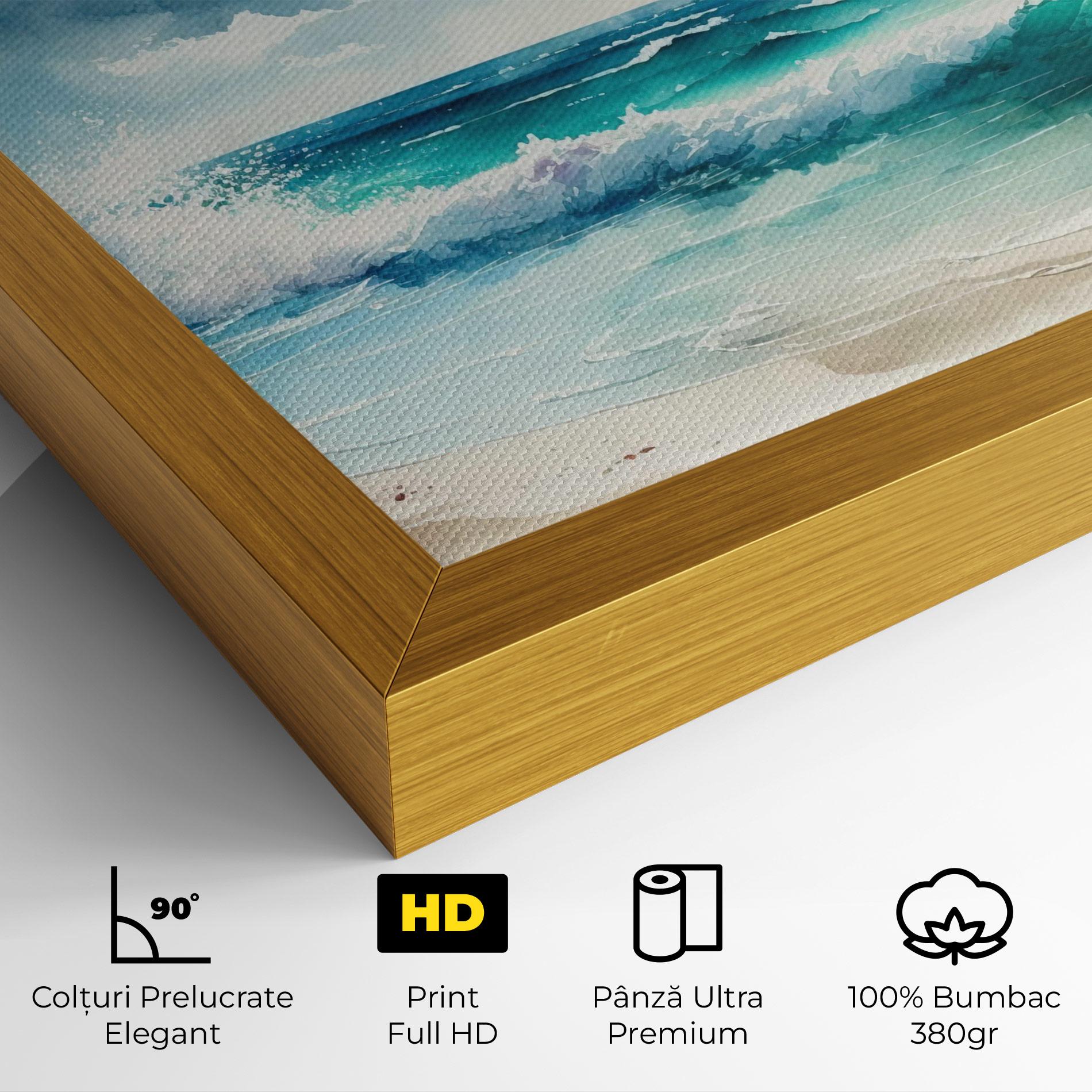 Tablou Canvas Watercolor Sea Beach mockup 4