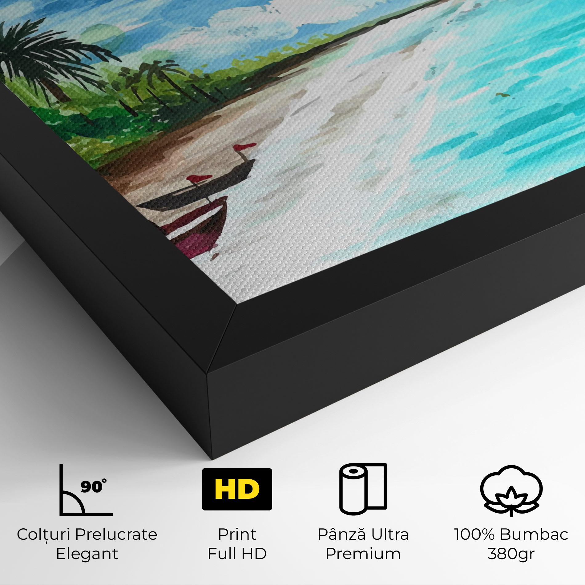 Tablou Canvas Beach Painting Art mockup 4