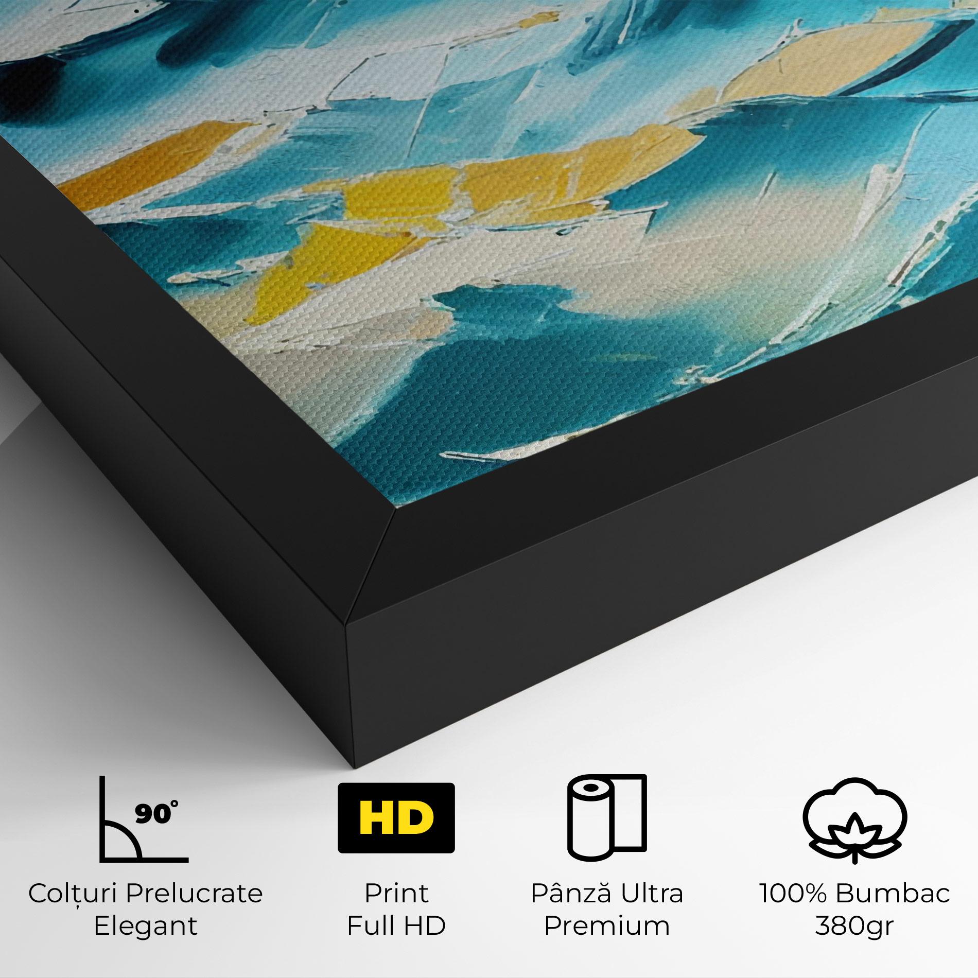 Tablou Canvas Blue Ocean Painting mockup 4