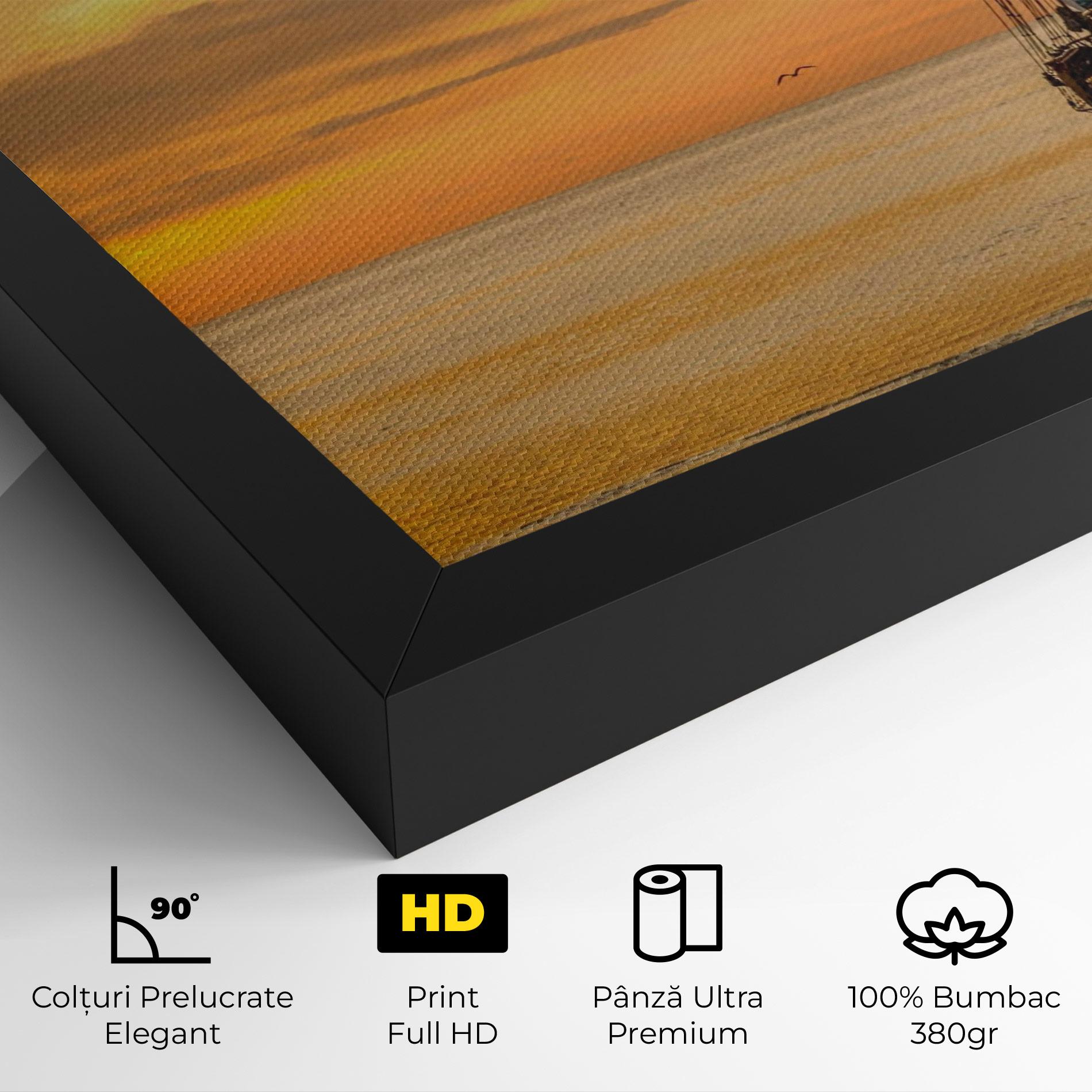 Tablou Canvas Sunset Over The Sea mockup 4