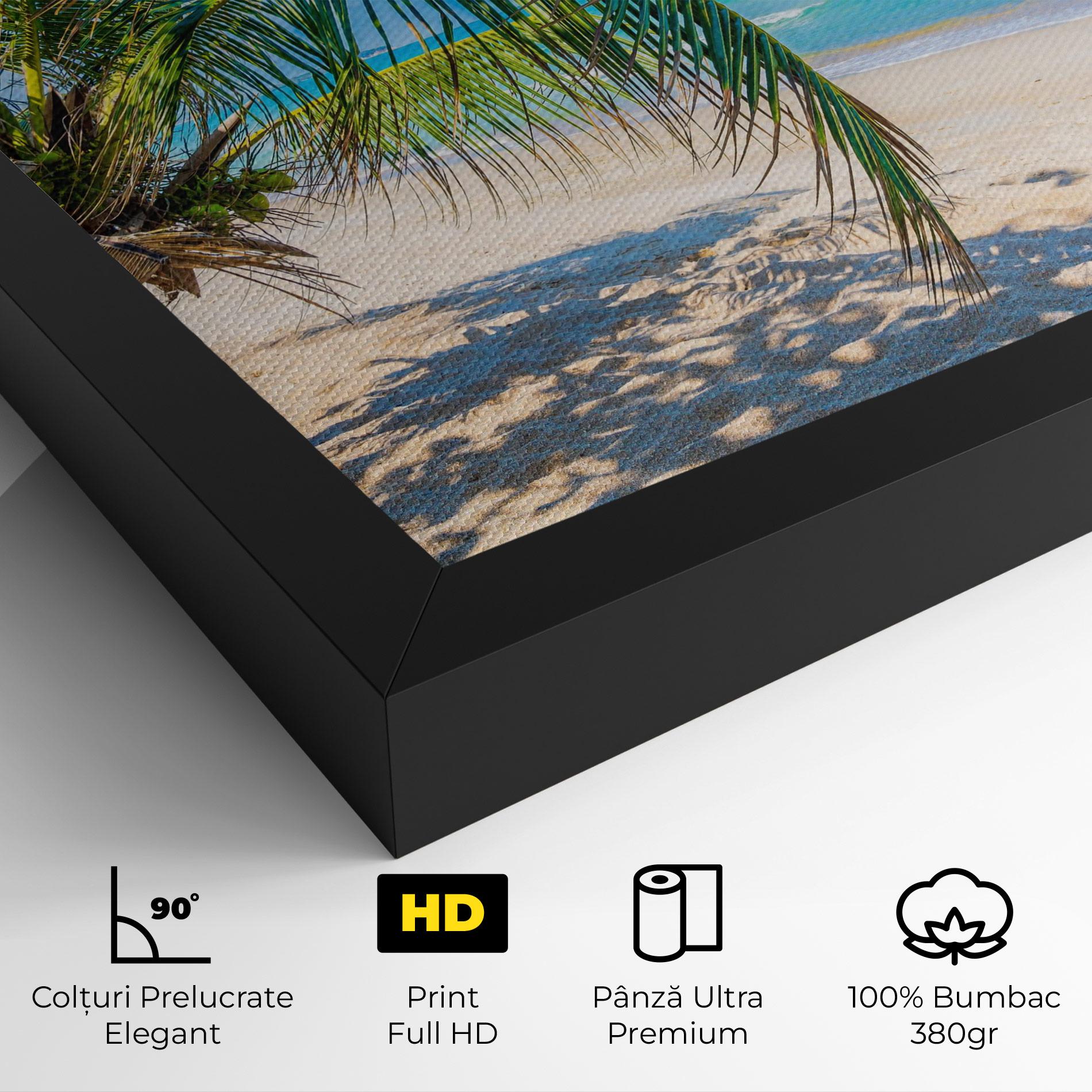 Tablou Canvas Tropical Beach View mockup 4