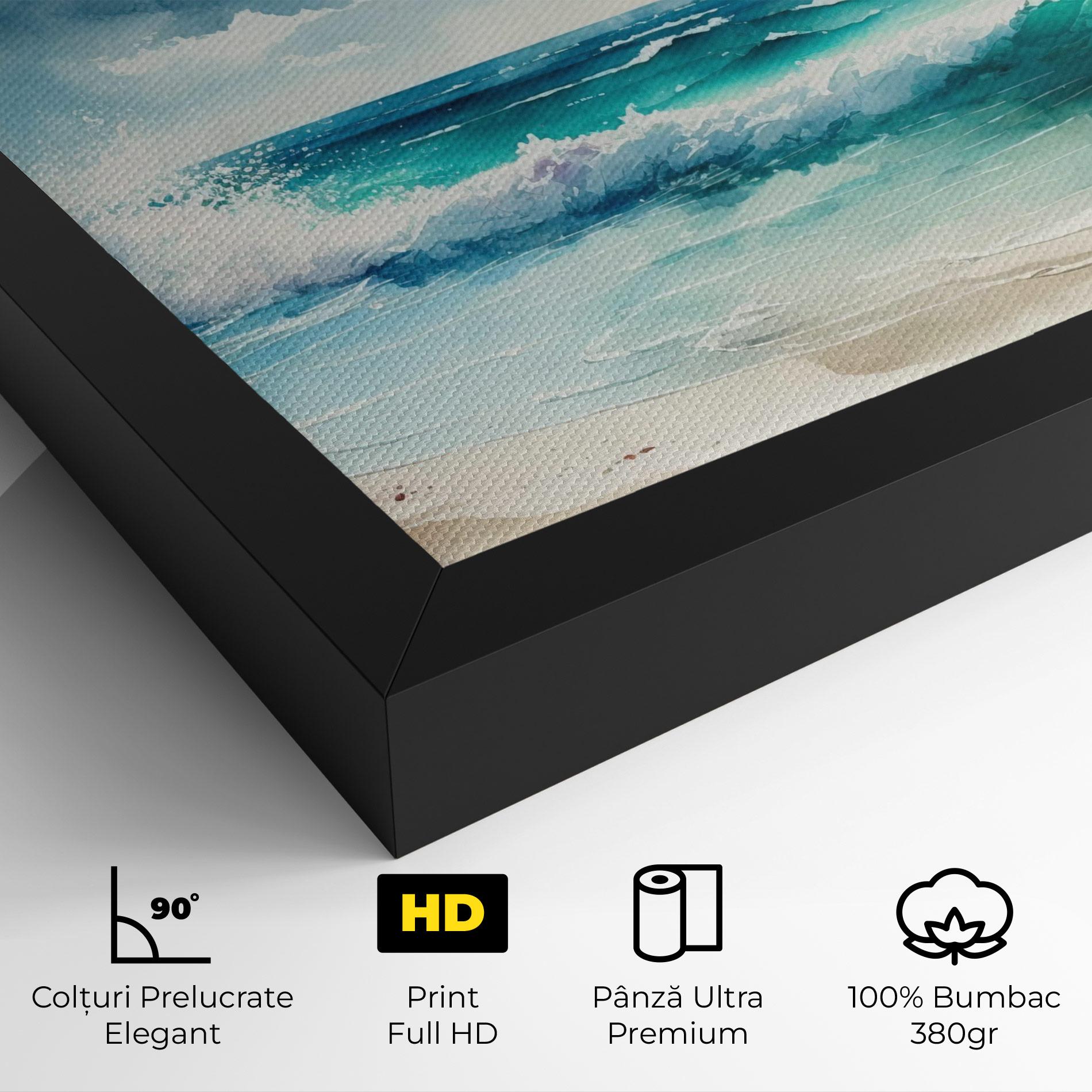 Tablou Canvas Watercolor Sea Beach mockup 4