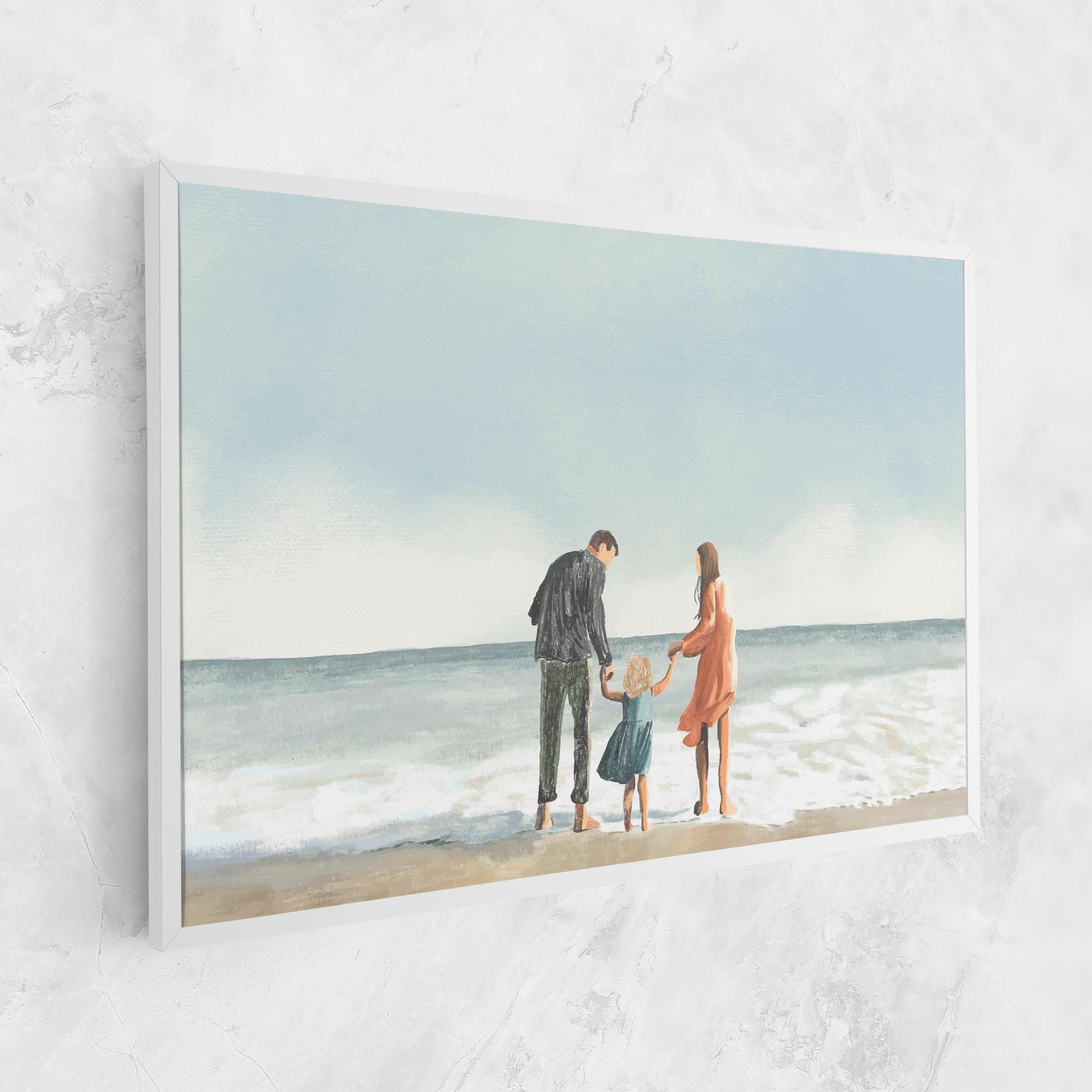Tablou Canvas Beach Family mockup 1