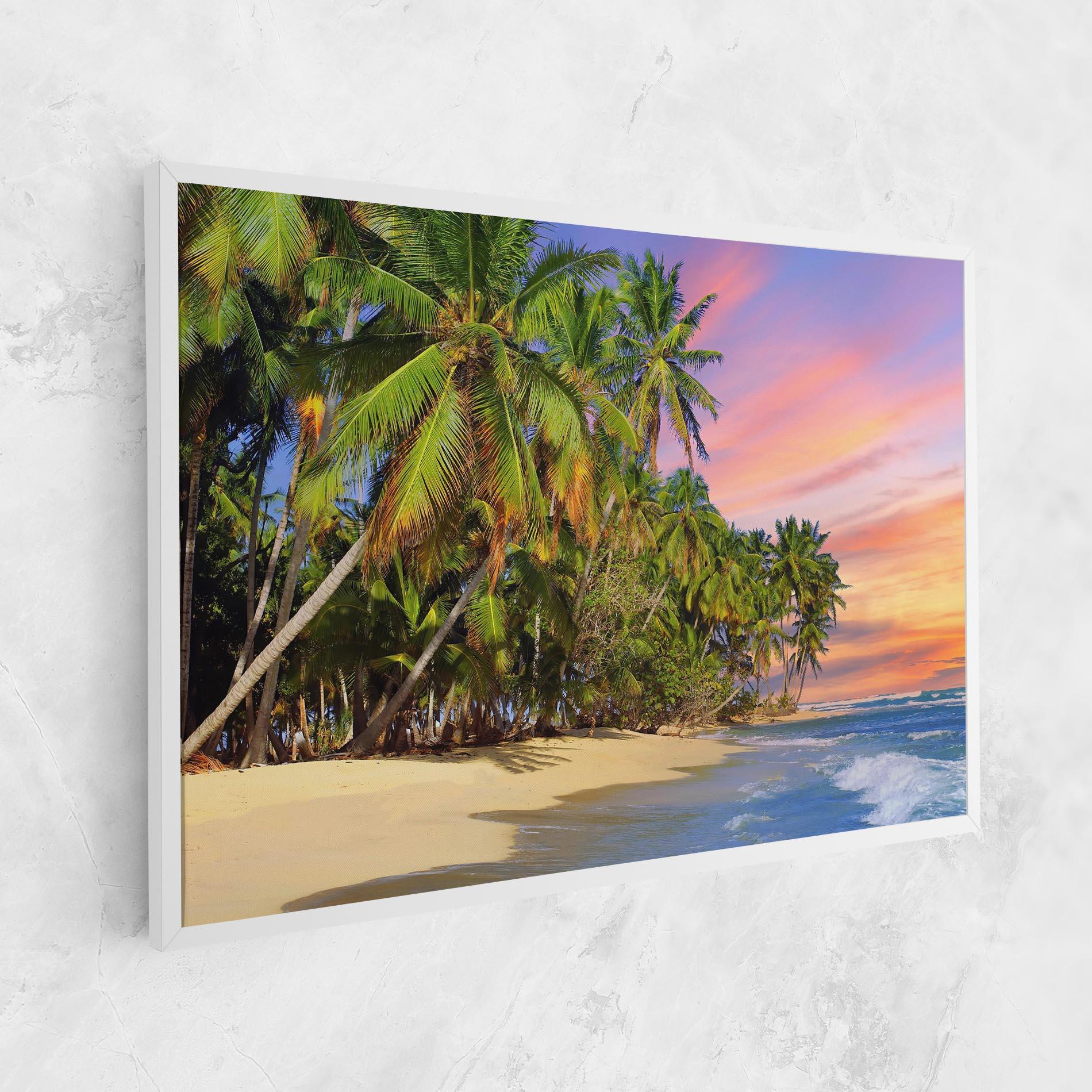 Tablou Canvas Coconut Tree Sunset mockup 1