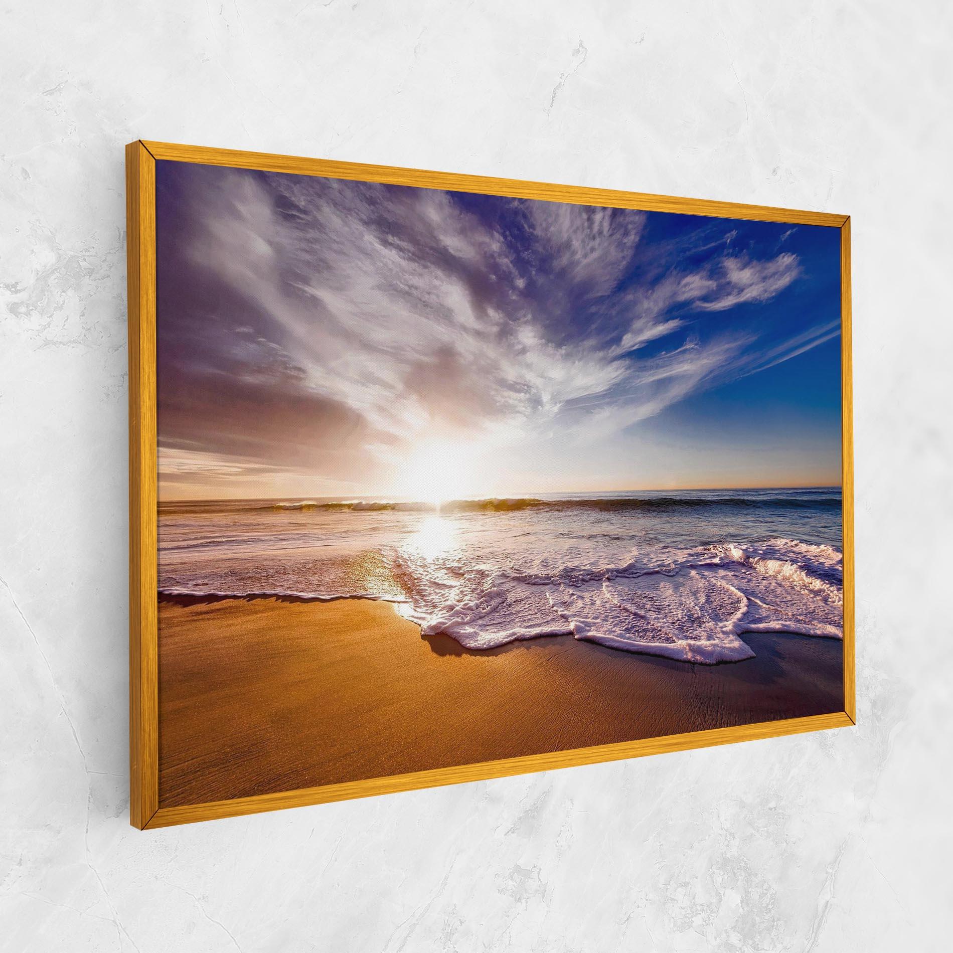 Tablou Canvas Beach Sunrise mockup 1